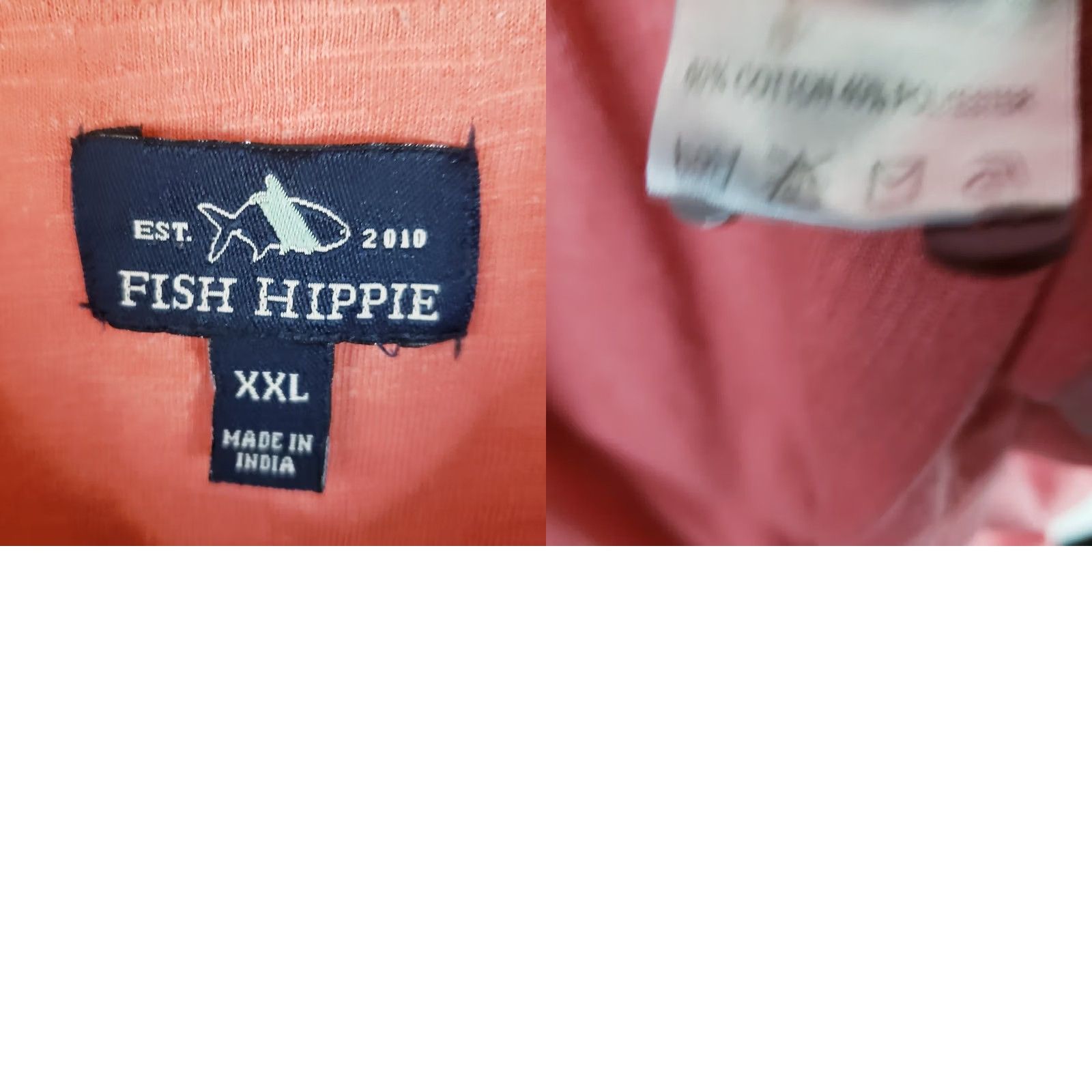 Vintage Fish Hippie Striped Golf Polo Shirt SSleeve Pima Stretch Mens XXL Pink Heathered Size US XXL / EU 58 / 5 - 9 Thumbnail