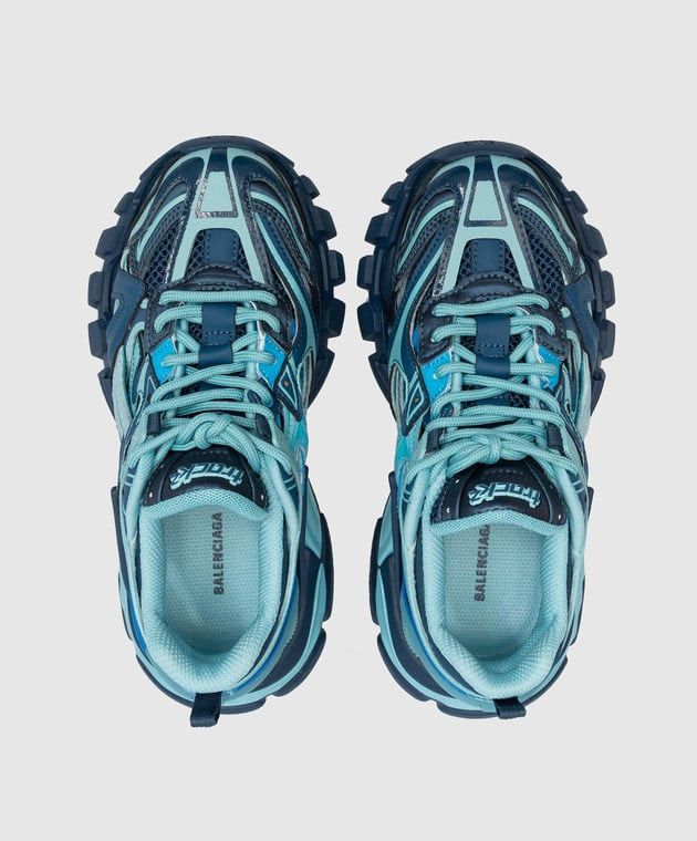 Balenciaga o1s1rm0525 KIDS Track.2 Sneakers in Blue Size US 5 / EU 37 - 4 Thumbnail