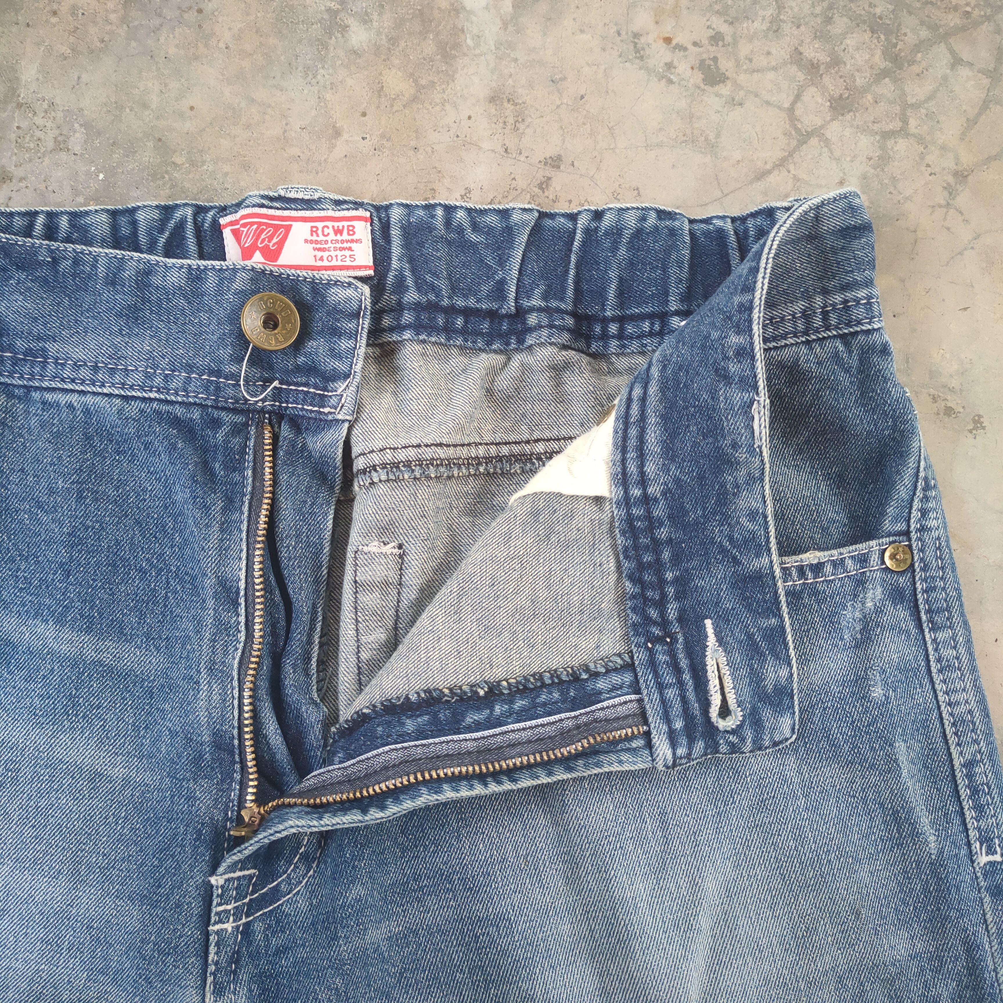 Japanese Brand W34 VINTAGE JAPANESE FADED DISTRESSED RIPPED JEANS PANTS Size US 34 / EU 50 - 6 Thumbnail