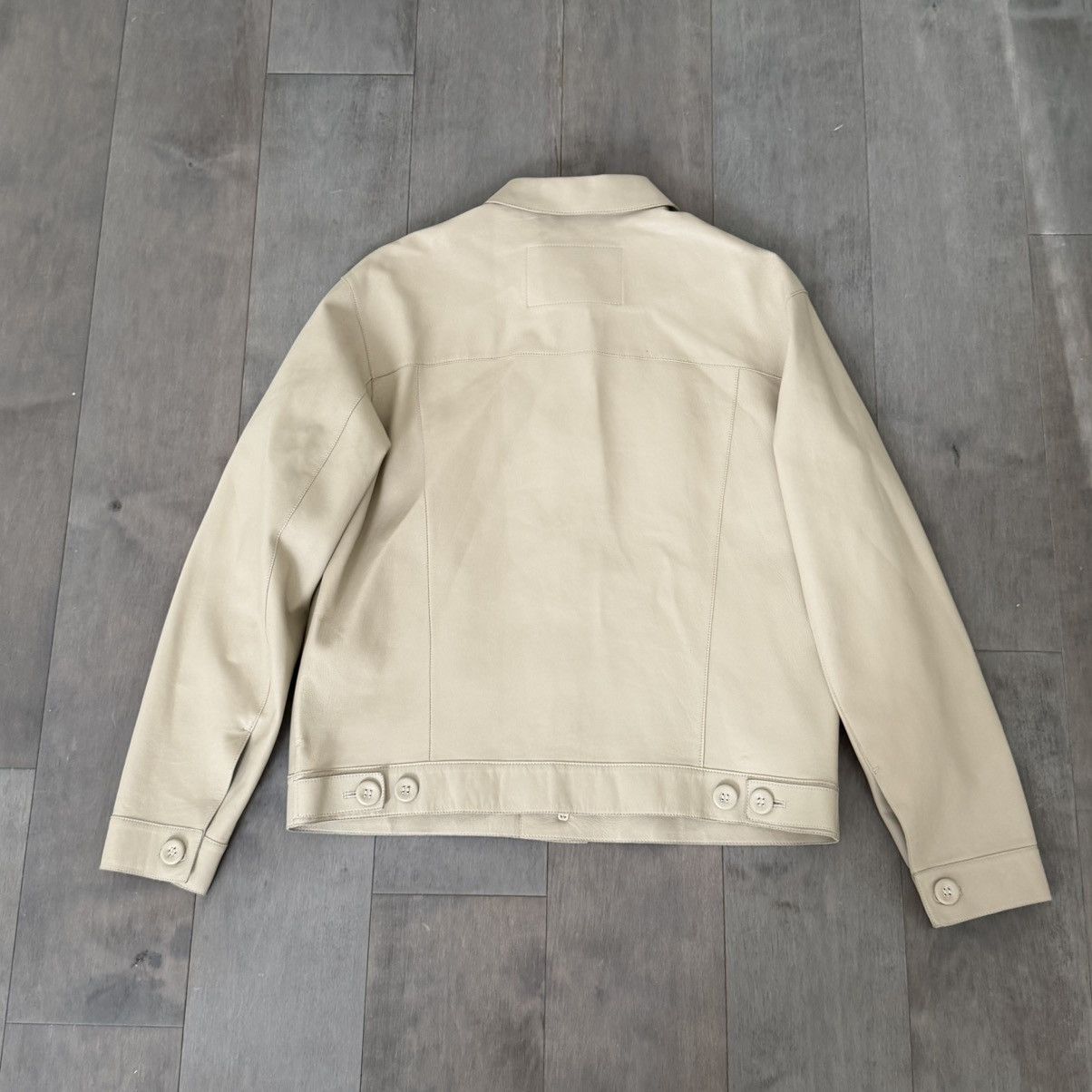 Gant GANT 240 MULBERRY STREET Beige Button Leather Jacket Size US M / EU 48-50 / 2 - 2 Thumbnail