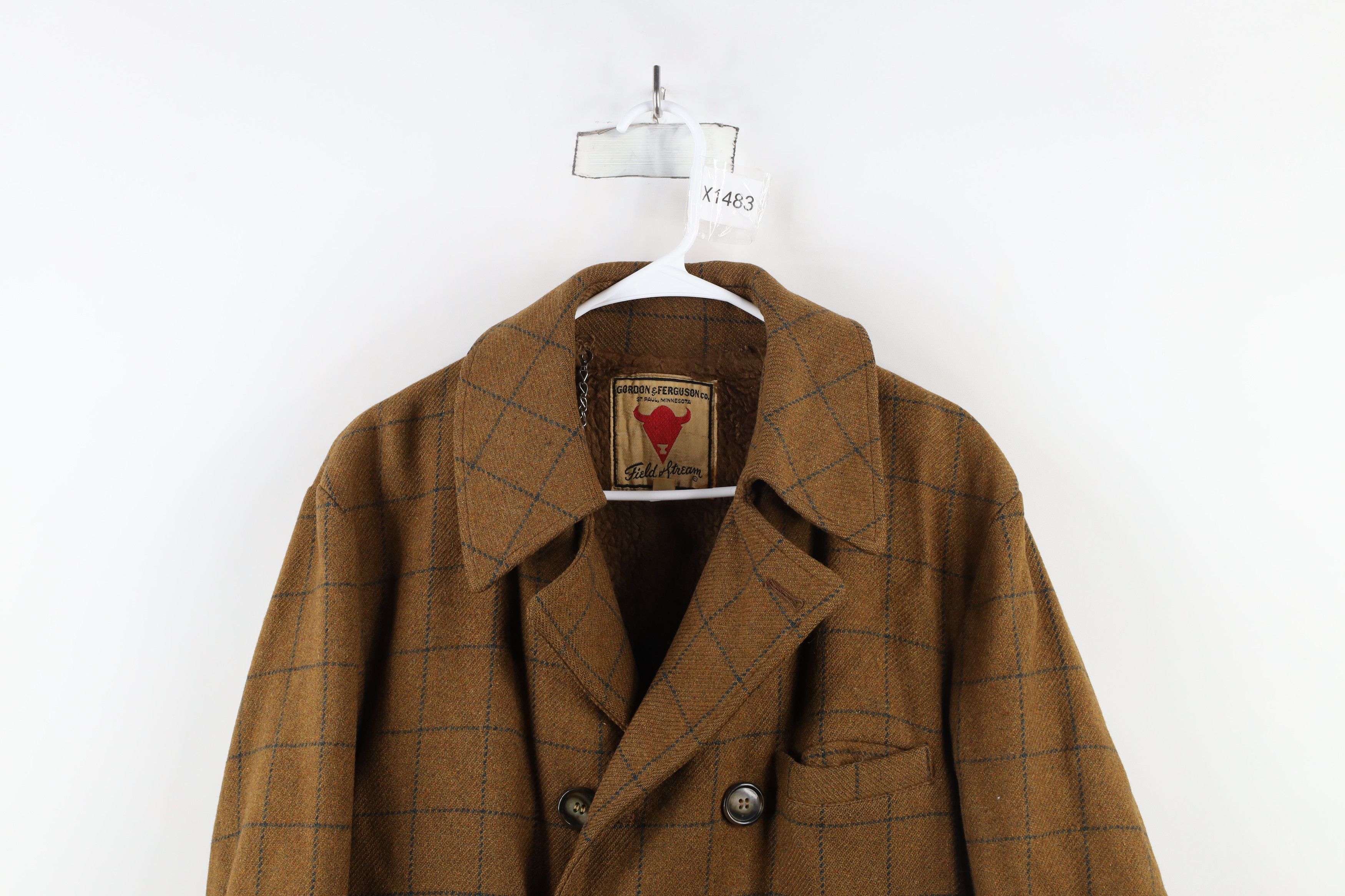 Vintage Vintage 60s 70s Lined Wool Double Breasted Jacket Coat USA Size US L / EU 52-54 / 3 - 2 Thumbnail