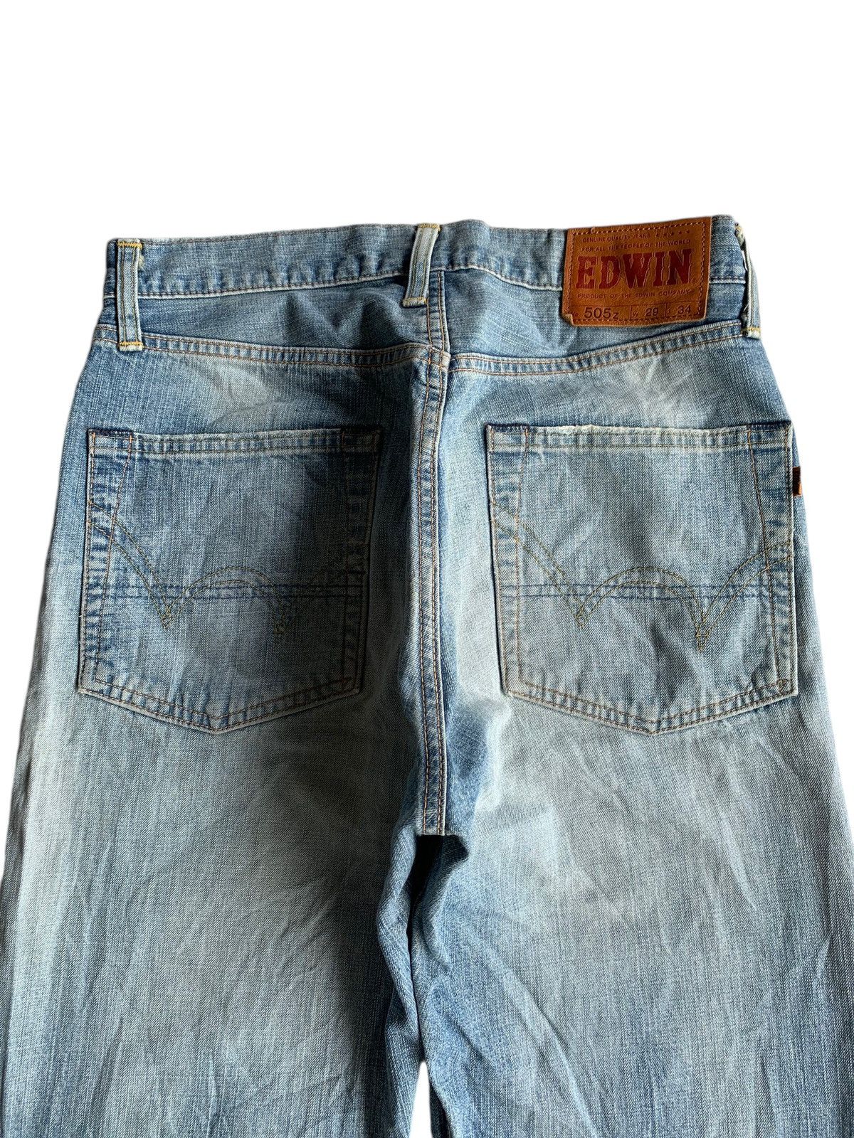 Edwin × Kapital × Vintage EDWIN 505Z SELVEDGE DISTRESSED DENIM Size US 29 - 11 Thumbnail
