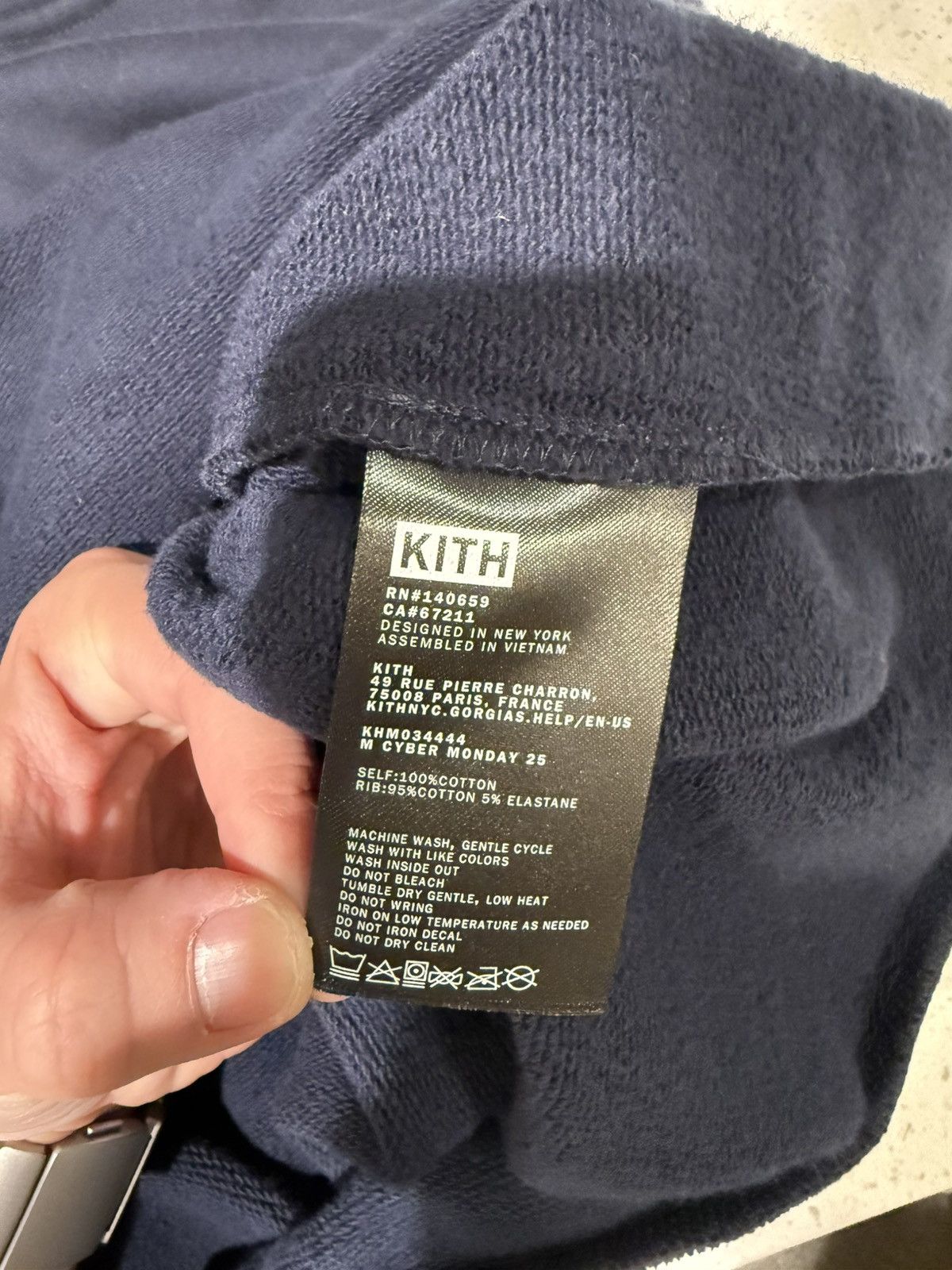 Kith Kith Box Logo Hoodie - Nocturnal Size US M / EU 48-50 / 2 - 3 Thumbnail