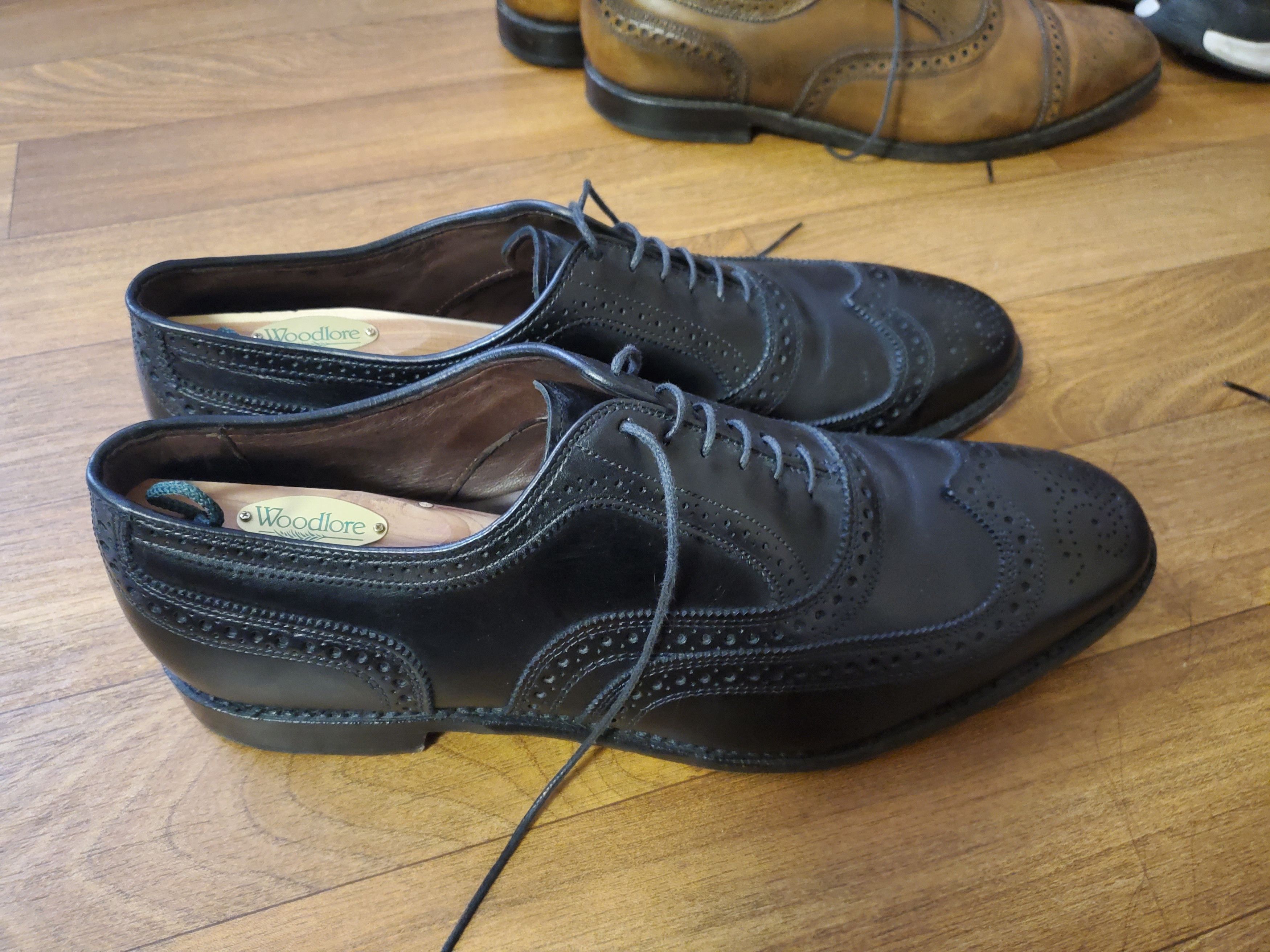 Allen Edmonds Jefferson 2.0 Wingtip Oxford Black Size US 13 / EU 46 - 2 Thumbnail