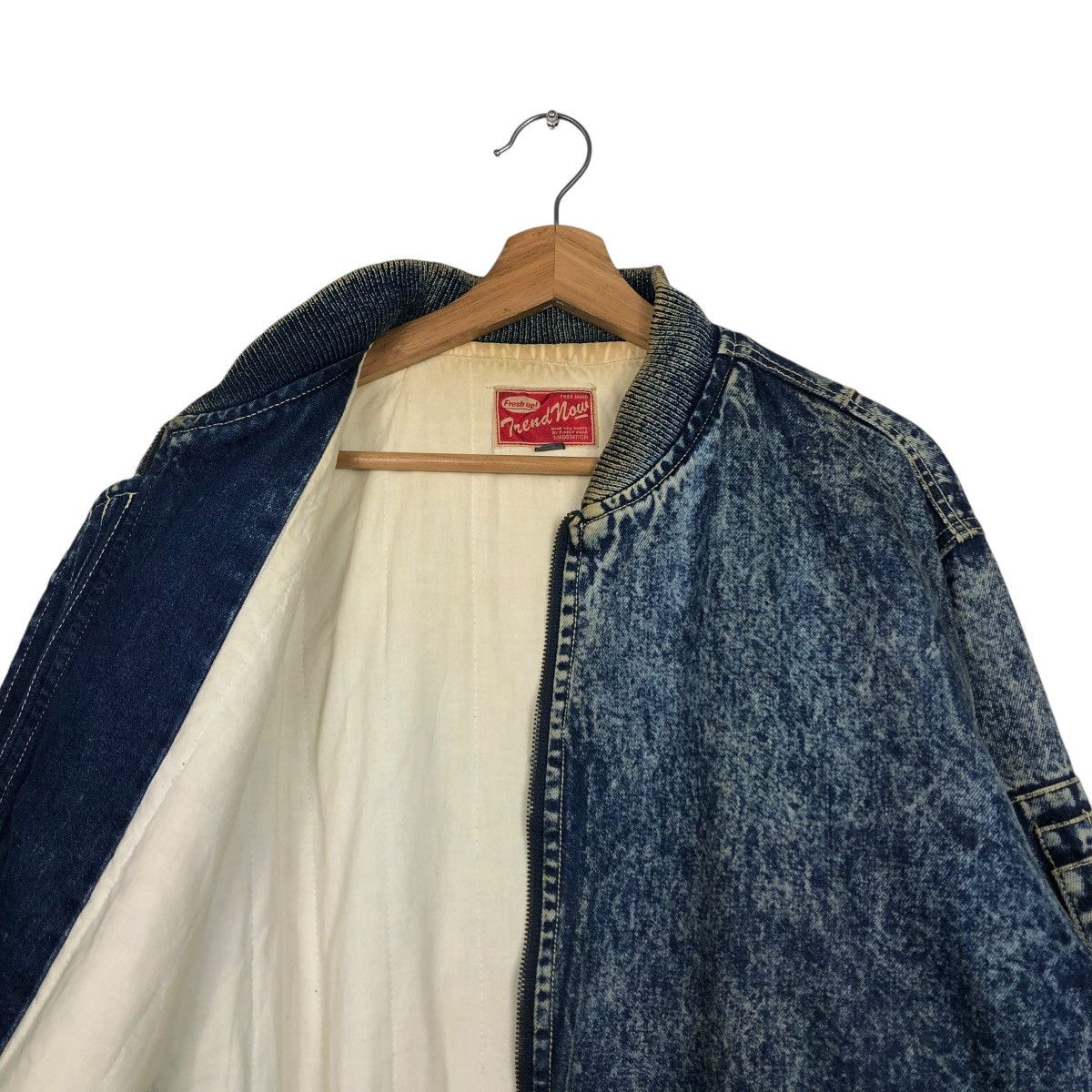Hysteric Glamour 🔥VINTAGE BOMBER JACKET DENIM MADSTATION BIG LOGO Size US M / EU 48-50 / 2 - 14 Thumbnail