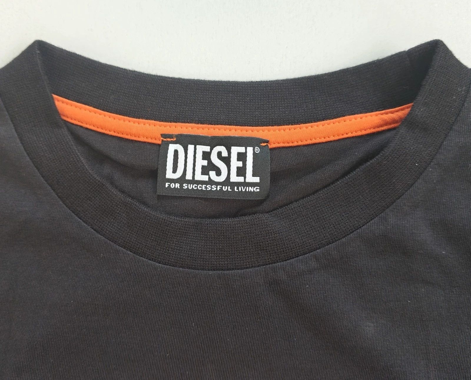 Diesel DIESEL Black T-Shirt With Logo Patch T 4144 Size US M / EU 48-50 / 2 - 4 Thumbnail