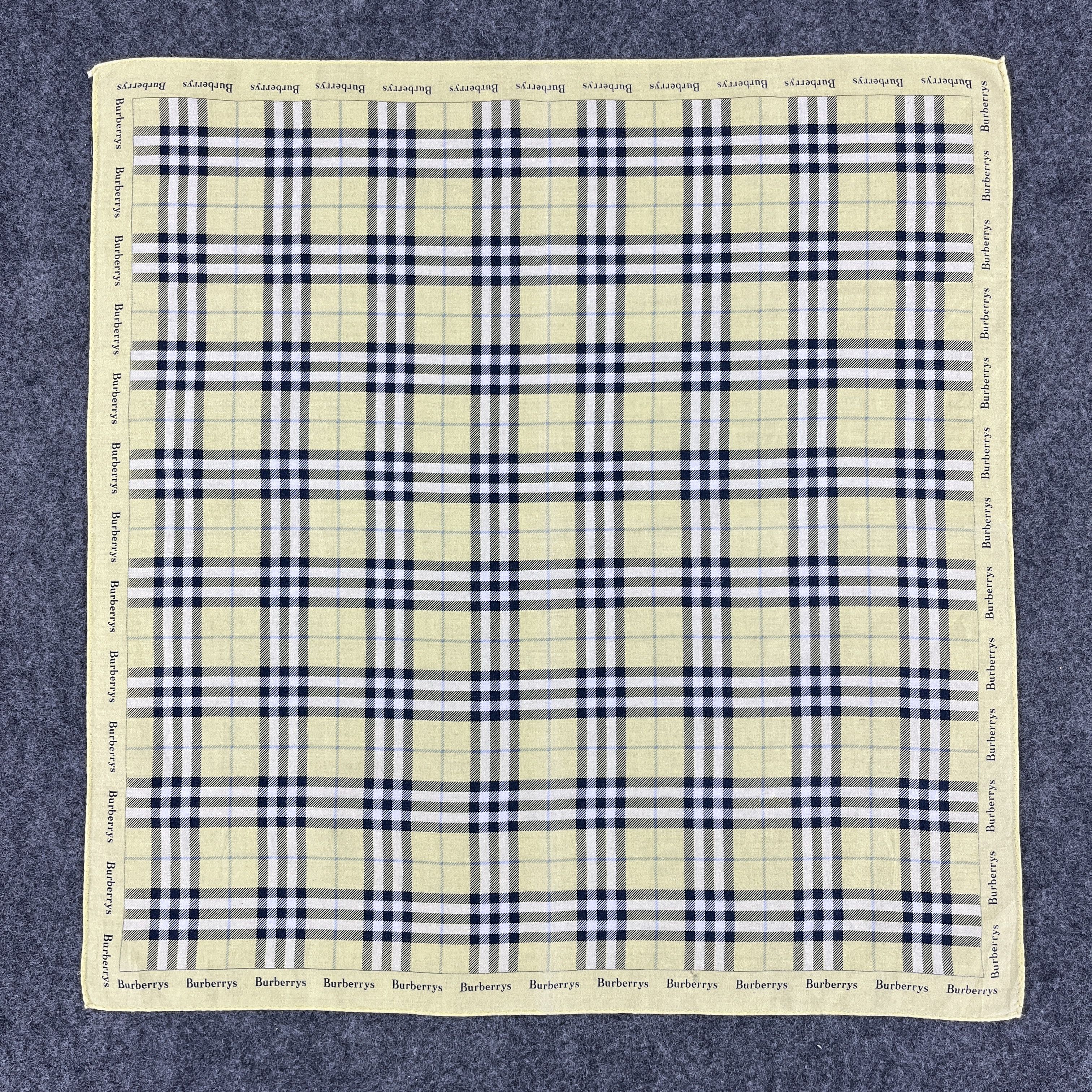 Burberry × Vintage Burberry Handkerchief / Bandana / Neckerchief B461 Size ONE SIZE - 11 Thumbnail