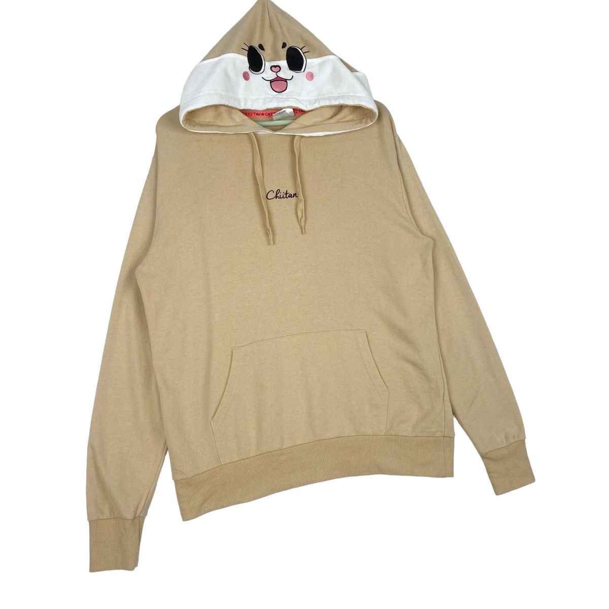 Designer × Vintage Chiitan Hoodie Sweatshirt Brown Pullover Jumper Size XL / US 12-14 / IT 48-50 - 4 Thumbnail