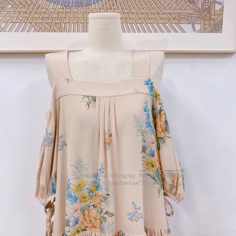 Alexander McQueen Alexander Mcqueen Floral off-shoulder dress Size XS / US 0-2 / IT 36-38 - 5 Thumbnail