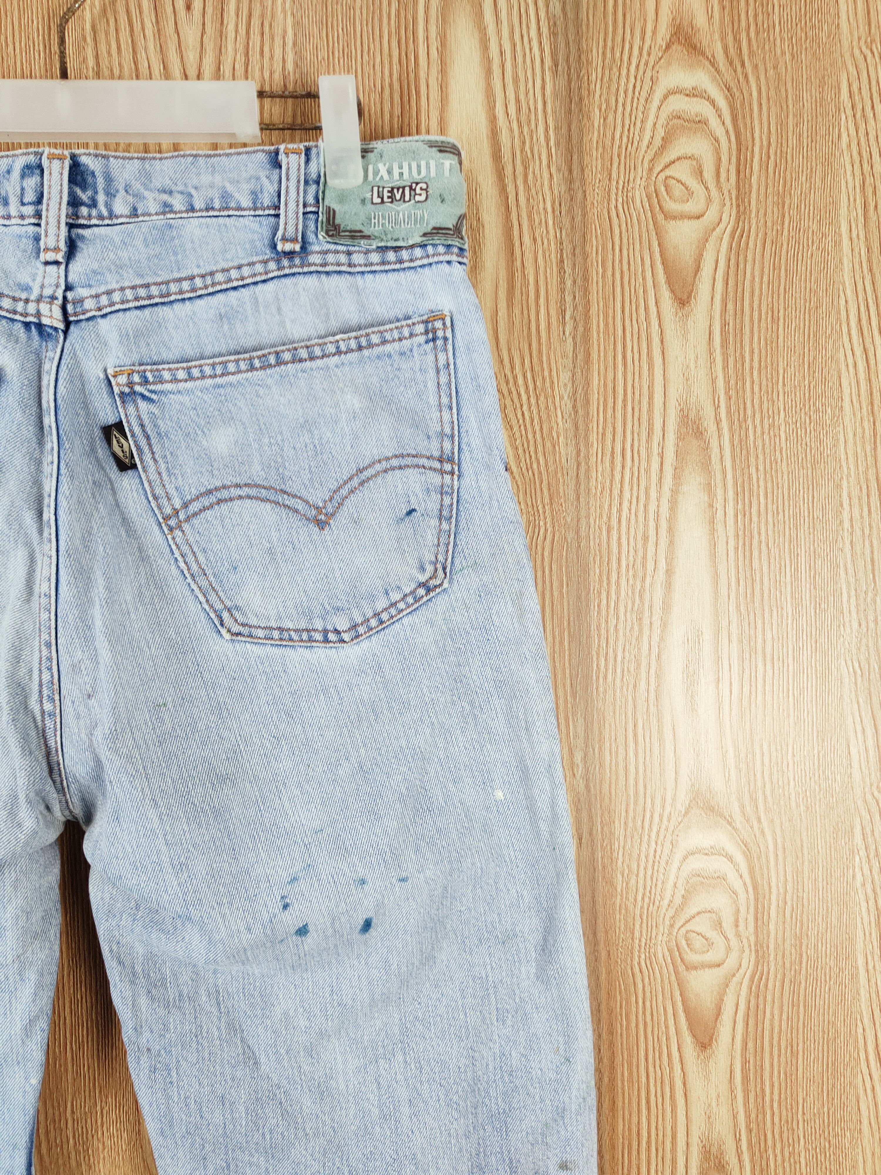 Levi's Levi's painter vintage Blue Distressed Ripped Jeans #W539 Size US 33 - 11 Thumbnail