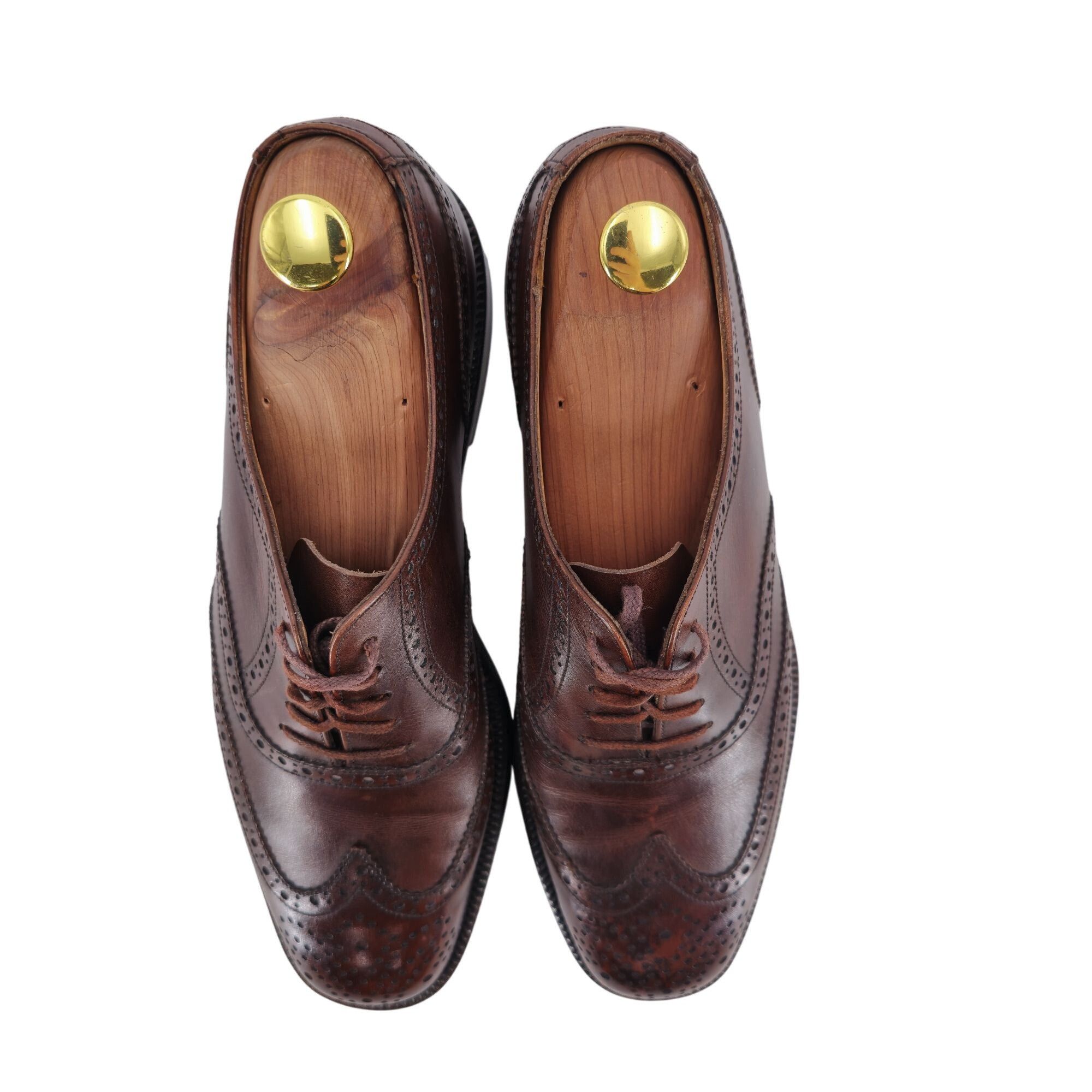 Bally Vintage Bally France Men's 7.5D Brown Leather Dress Shoes Size US 7.5 / EU 40-41 - 7 Thumbnail