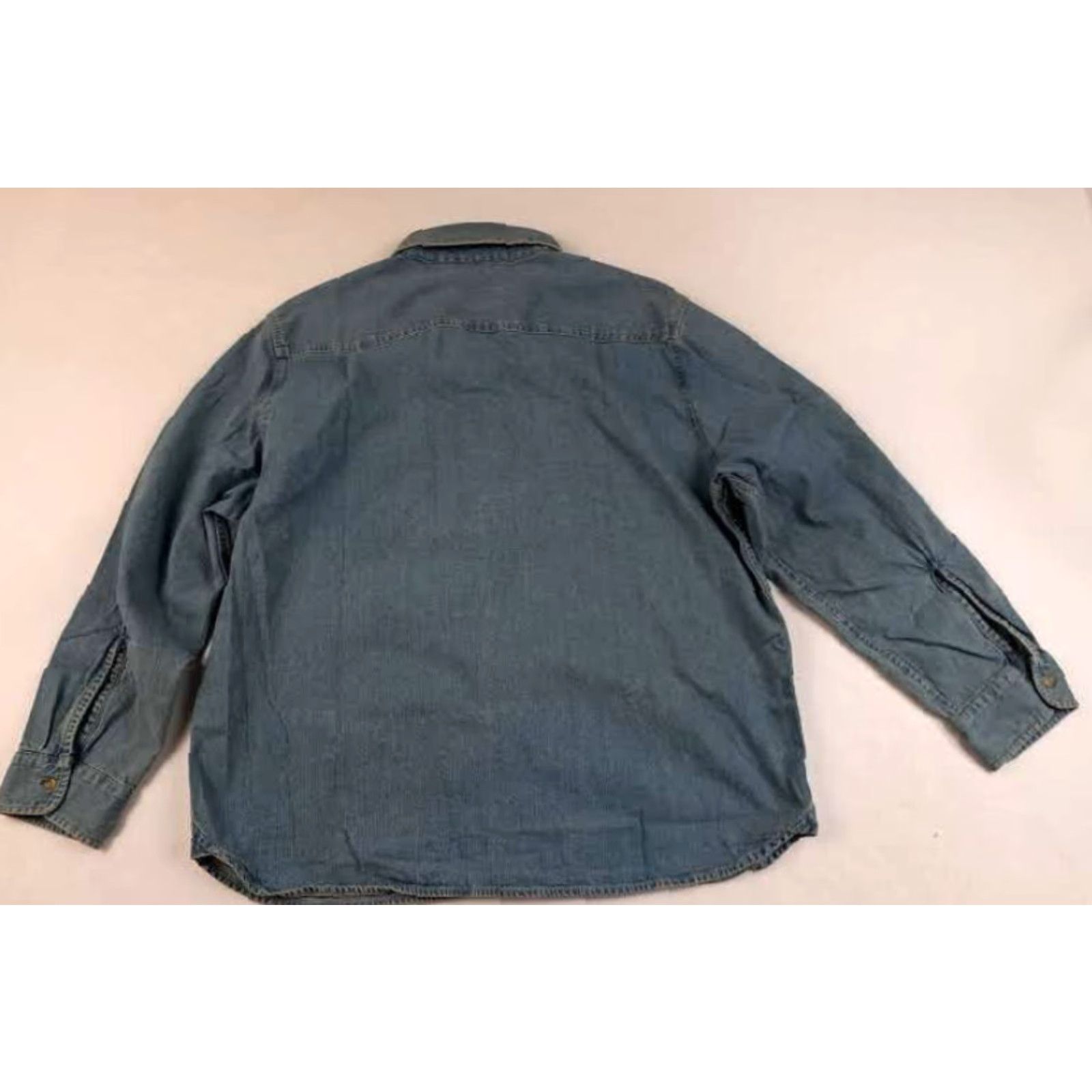 Levi's VINTAGE Levi's Button-Up Shirt Jeans 2XL Men Blue Denim Long Sleeve Horse 30in Pit to Pit EUC Size US XXL / EU 58 / 5 - 5 Thumbnail