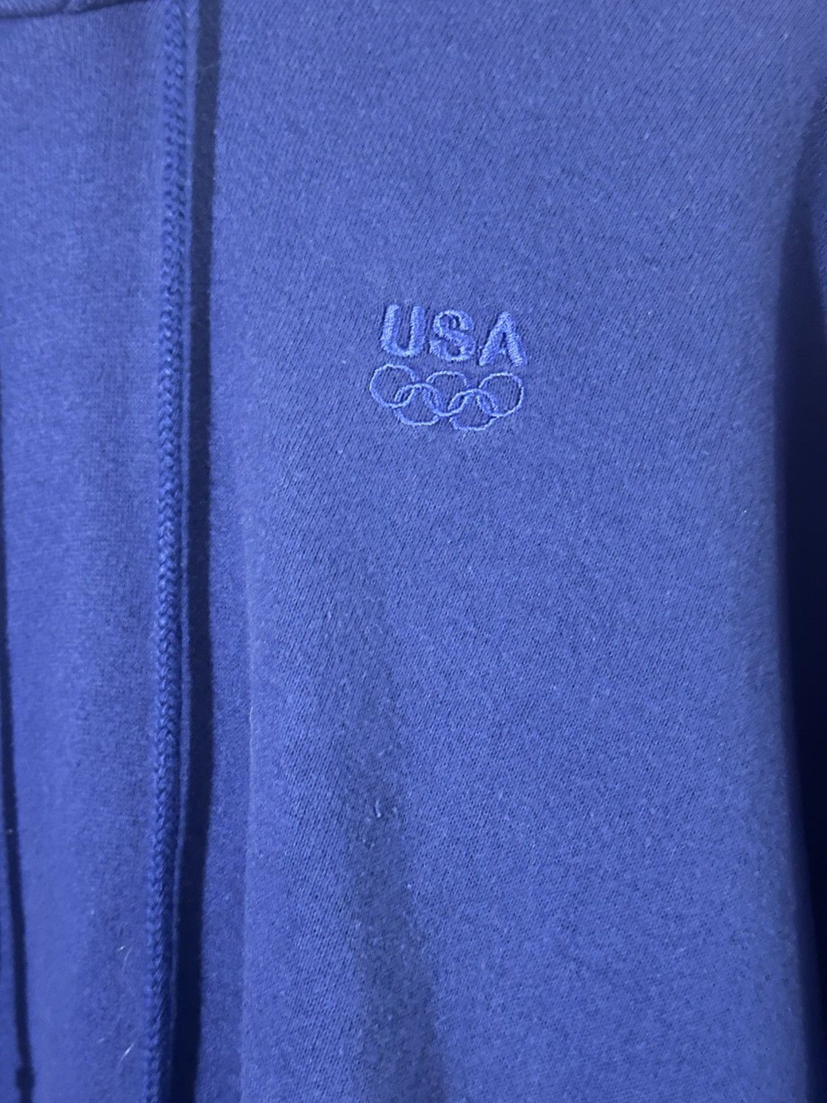 JCPenney Vintage 90s USA Olympics Blank Hoodie Large - JC Penney Size US L / EU 52-54 / 3 - 2 Thumbnail