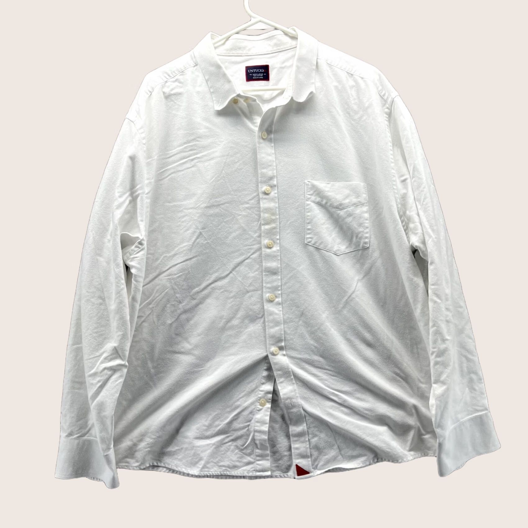 UNTUCKit UNTUCKit Shirt Men 3XL White Button-Down Cotton Dress Casual Preppy Button-Up Shirt Mens Size US XXL / EU 58 / 5 - 1 Thumbnail