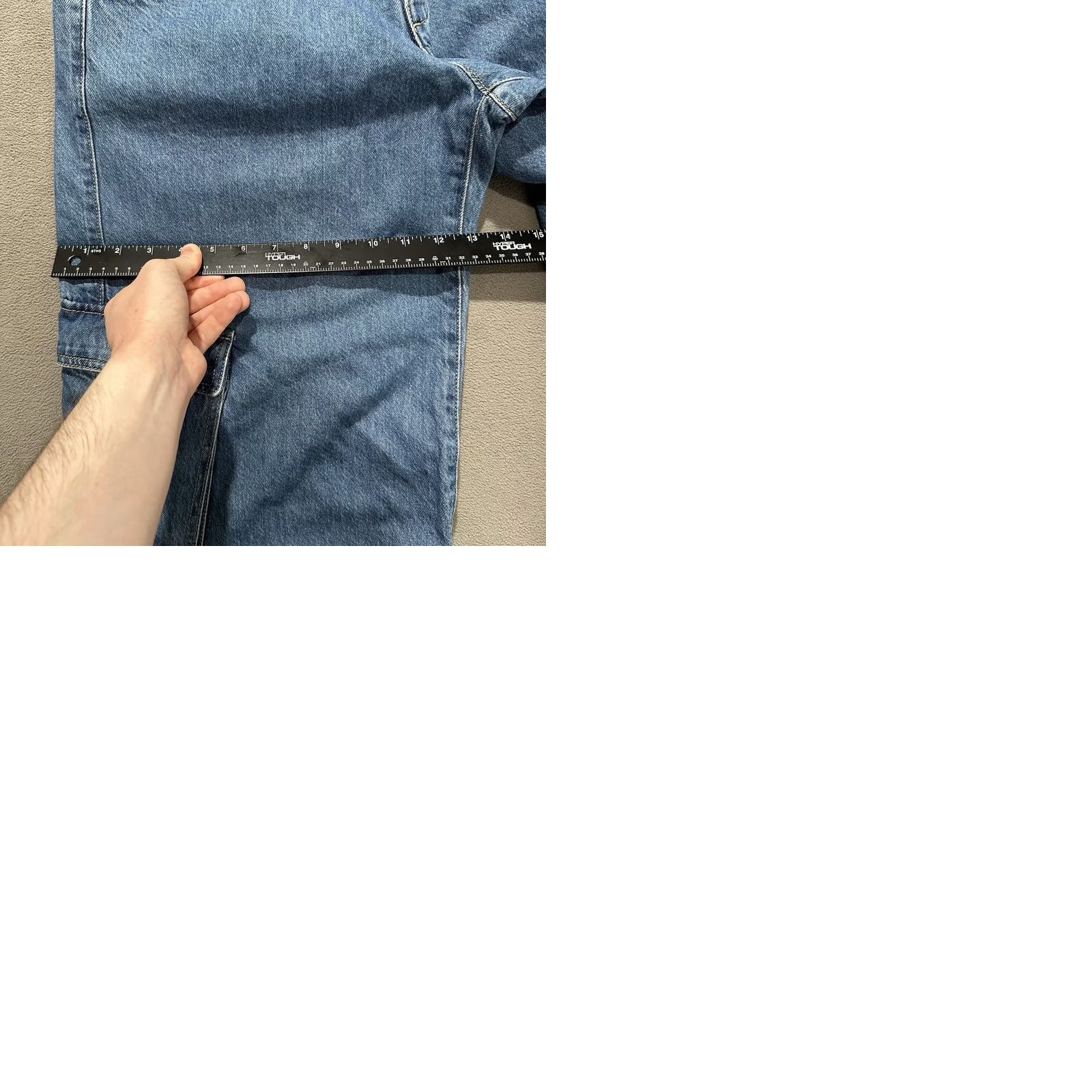 Levi's Levi's Jeans Womens 31 Blue Denim Cargo Pocket 90s Y2K Festival Relaxed Straight Mens Womens Girls Size 24" / US 00 / IT 34 - 10 Thumbnail