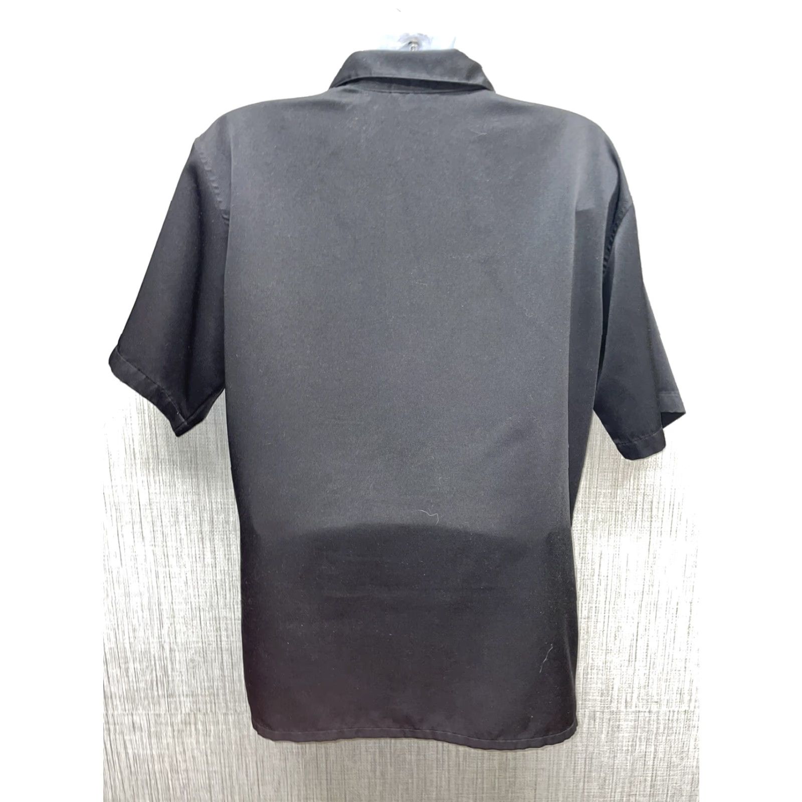 Vintage DragonFly Button-Down Shirt Mens M Black 100% Polyester Short Sleeve Shirt Size US M / EU 48-50 / 2 - 6 Thumbnail