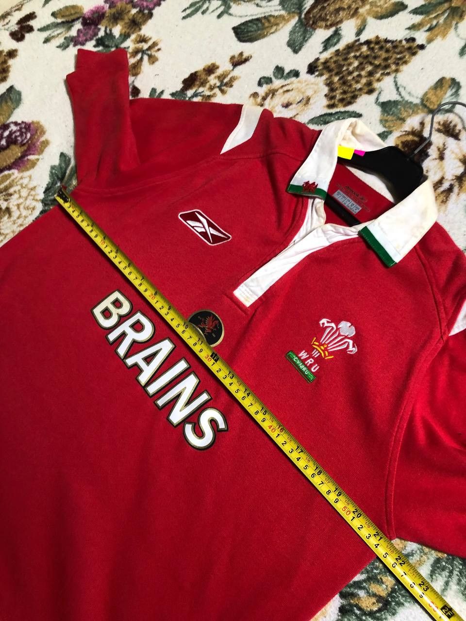 Reebok Vintage Reebok Wales Rugby Union Jersey Mens Red Shirt Size US M / EU 48-50 / 2 - 9 Thumbnail
