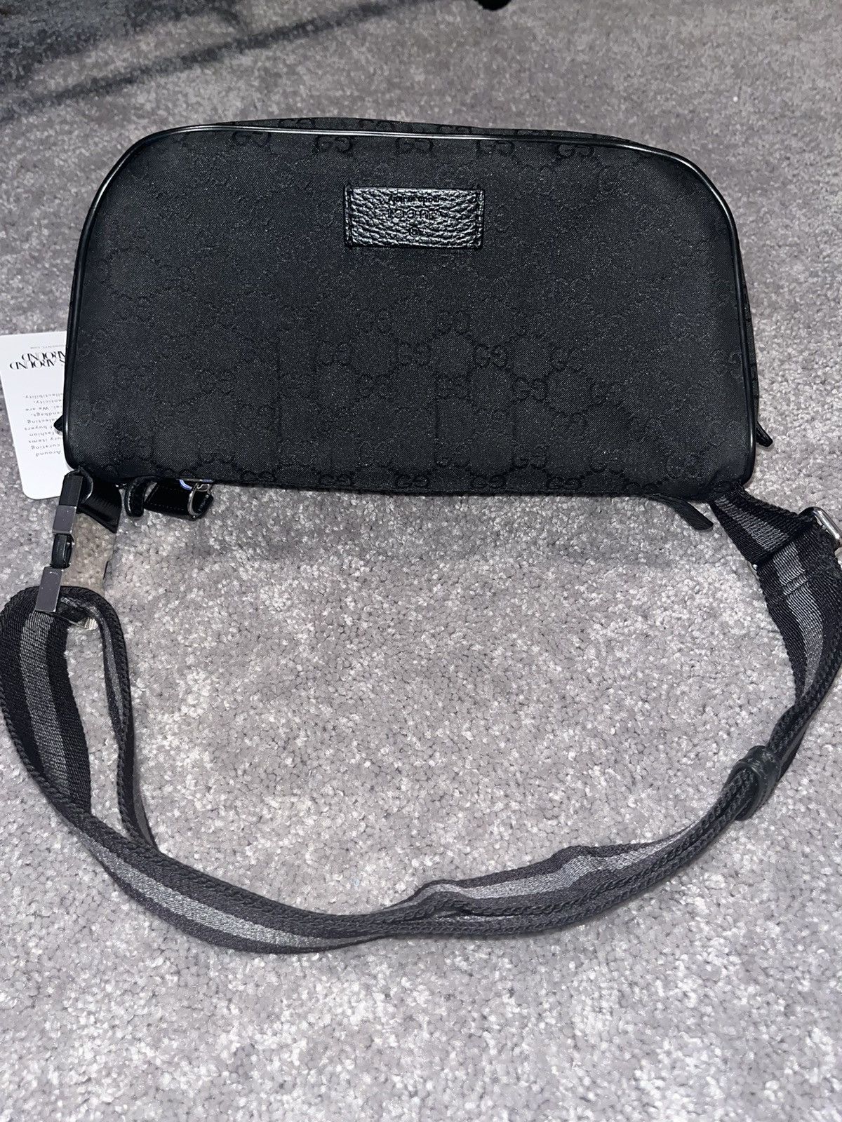 Gucci Gucci Black Nylon Waist Bag Size ONE SIZE - 2 Thumbnail