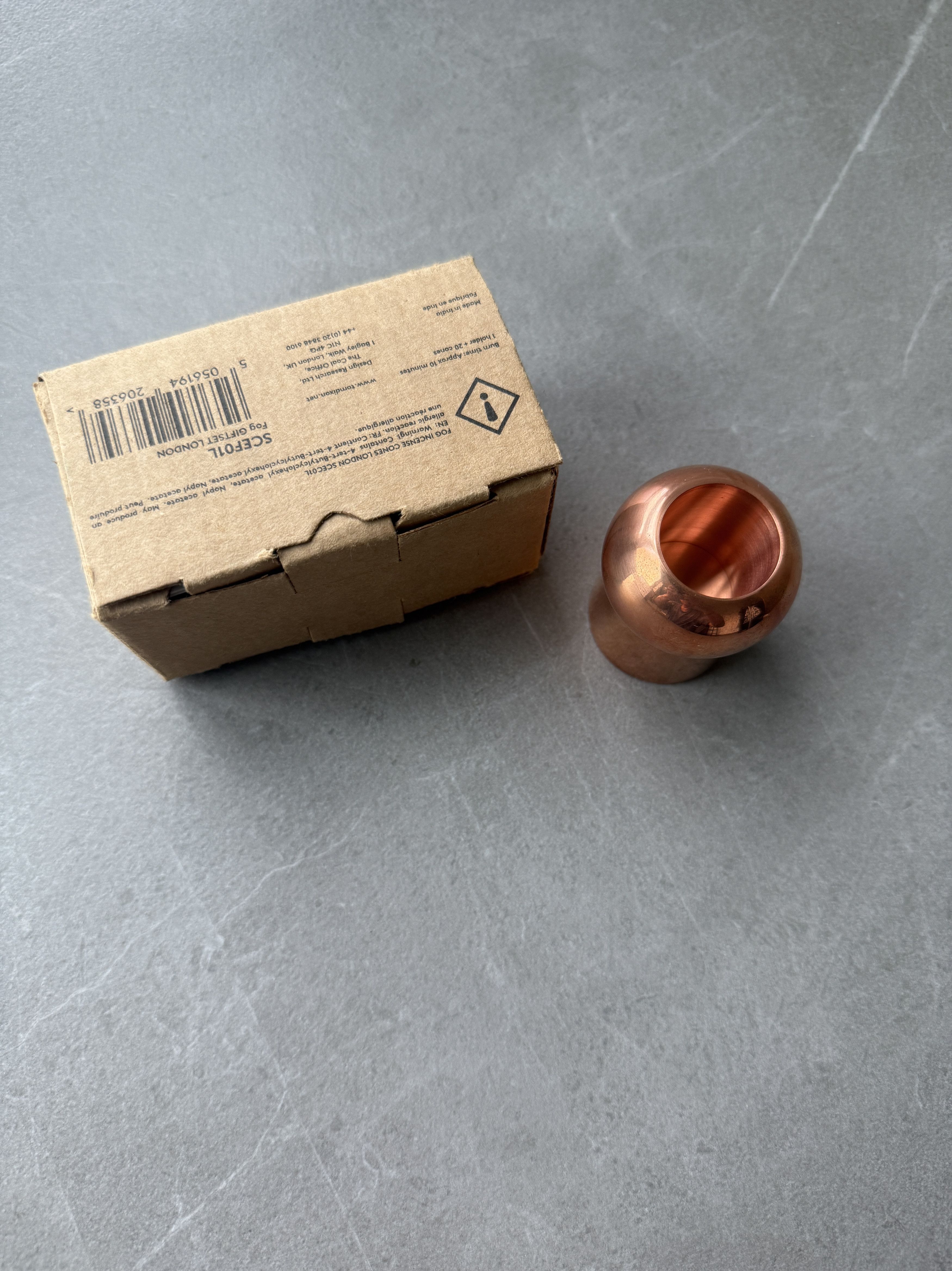Designer Tom Dixon London Handcrafted Solid Copper Incense Vessel NEW Size ONE SIZE - 9 Thumbnail
