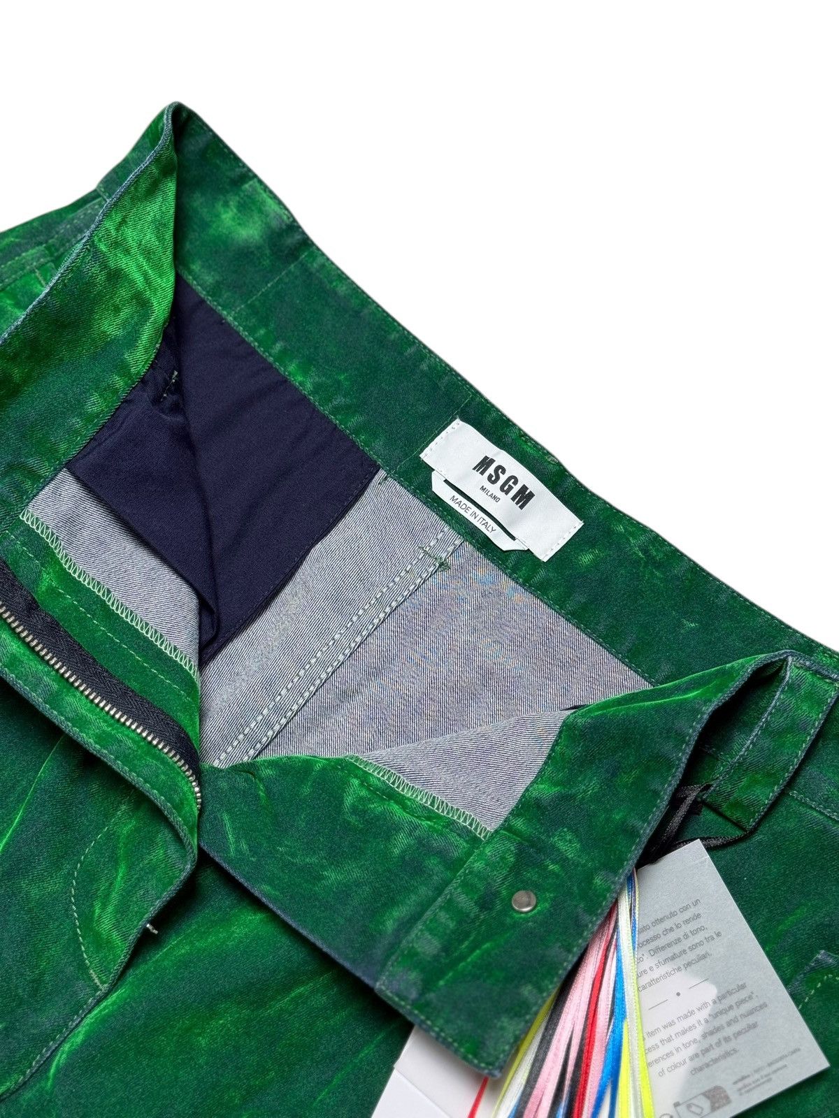 MSGM BNWT MSGM Cargo Utility Trousers 46 Green Velvet RRP £625 Size 32" / US 10 / IT 46 - 6 Thumbnail