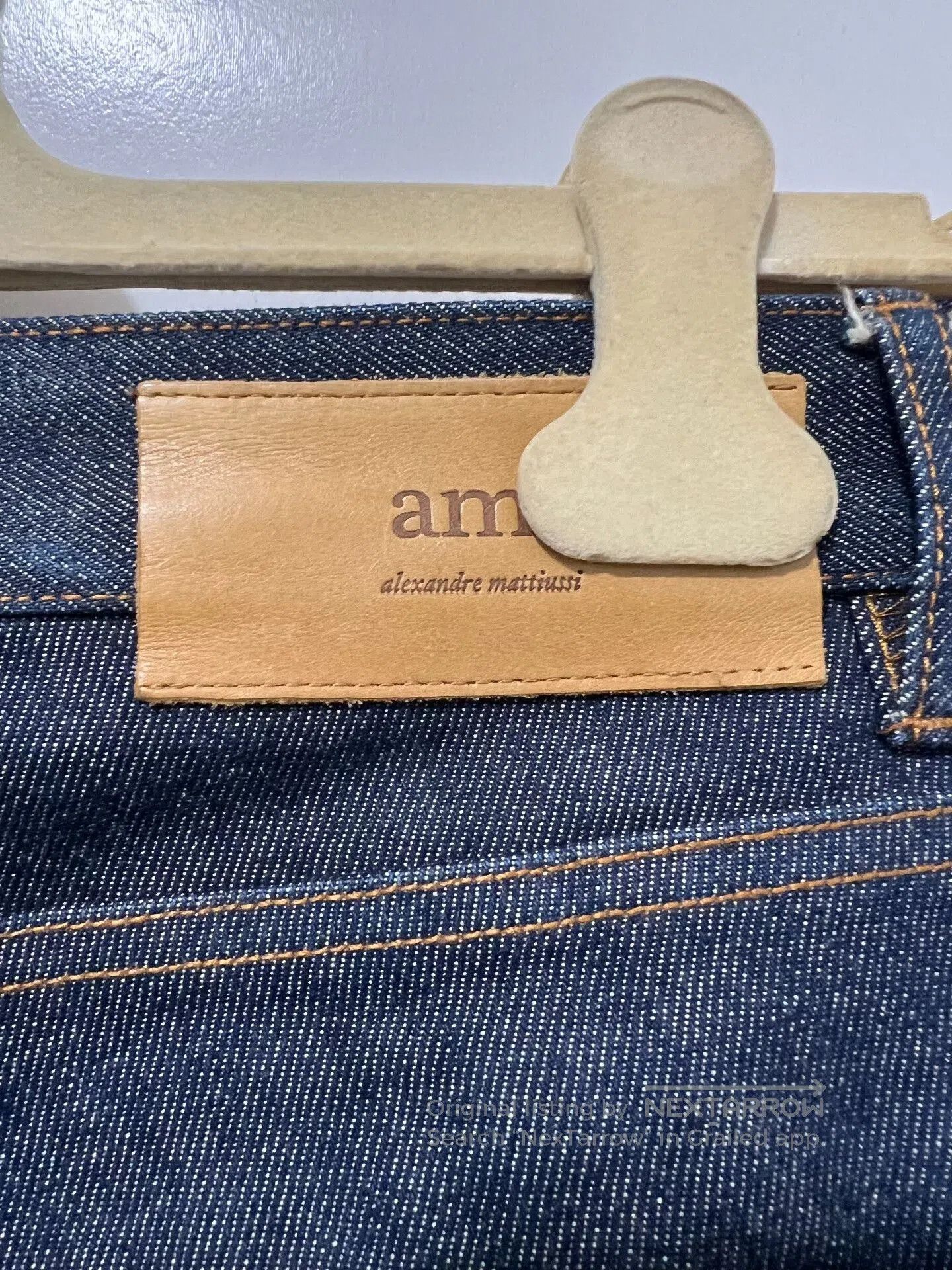 AMI Ami Paris Men's Casual Raw Jeans. Size US 33 - 6 Thumbnail