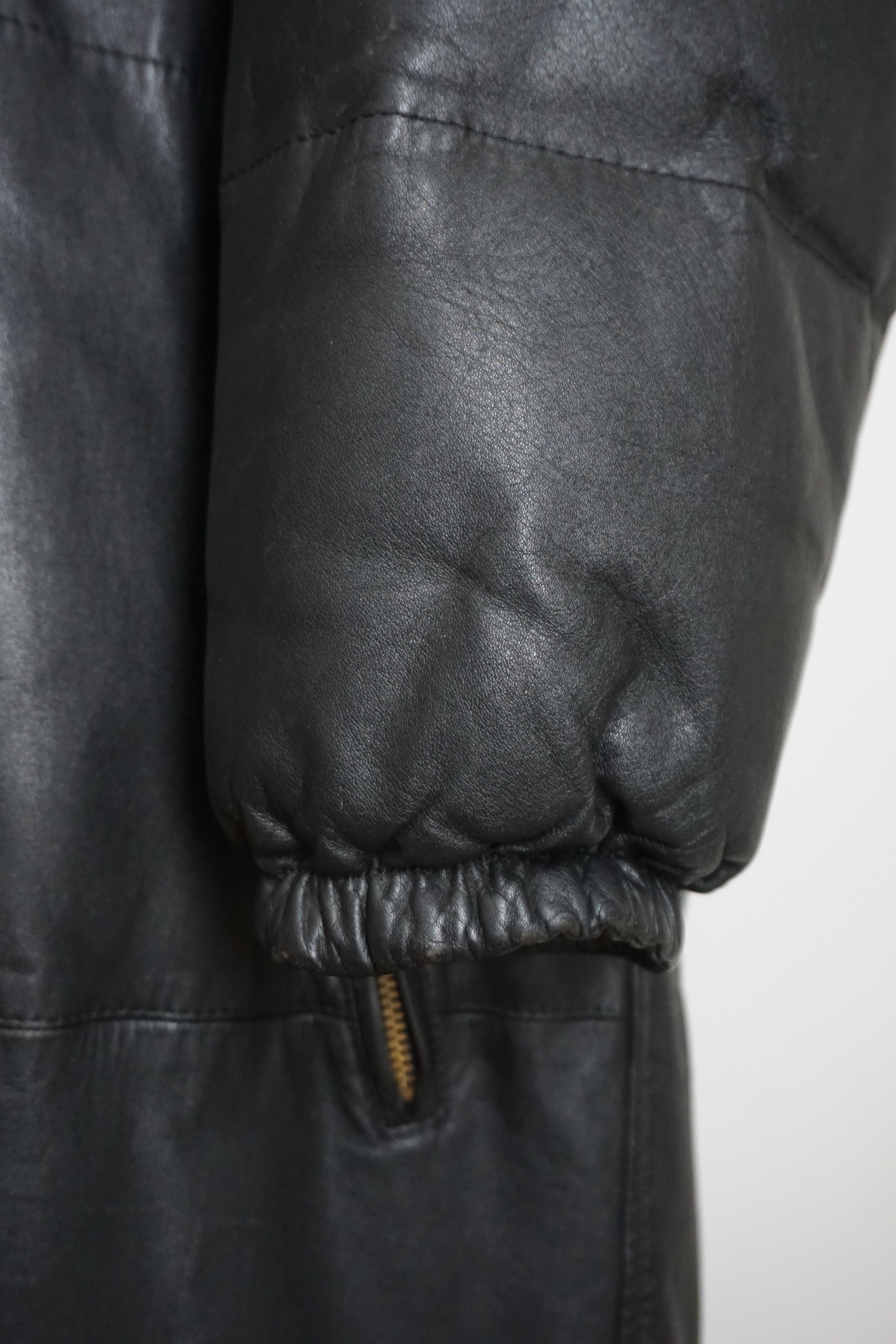 Yohji Yamamoto FW92 Leather Goose Down Coat Size US M / EU 48-50 / 2 - 2 Thumbnail