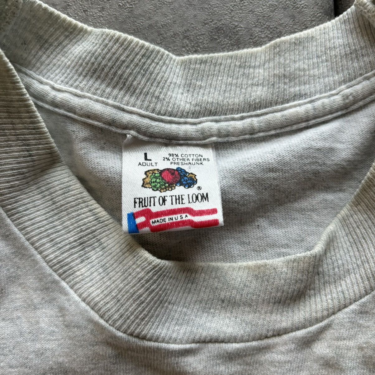 Fruit Of The Loom Vintage 90s gray use ethanol anti fossil fuel tshirt funny Size US L / EU 52-54 / 3 - 3 Thumbnail