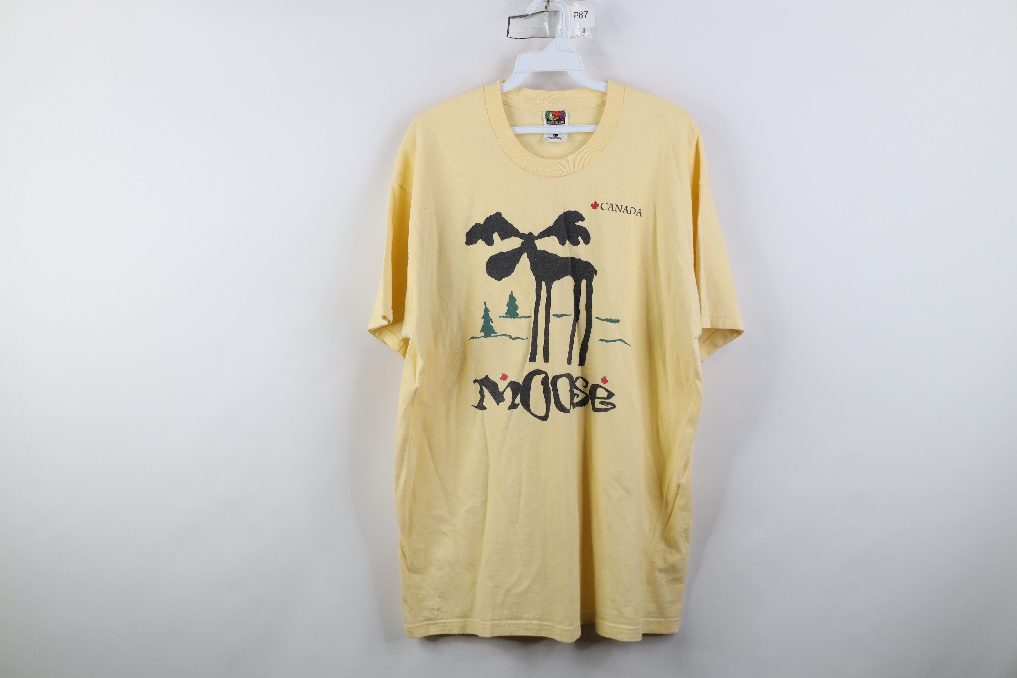 Vintage Vintage 90s Streetwear Abstract Art Canada Moose T-Shirt Size US XL / EU 56 / 4 - 1 Thumbnail