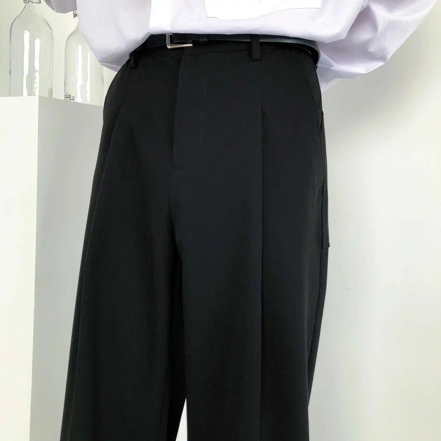 Japanese Brand Minimalistic Asian Style Casual Pants Black Size US 34 / EU 50 - 2 Thumbnail