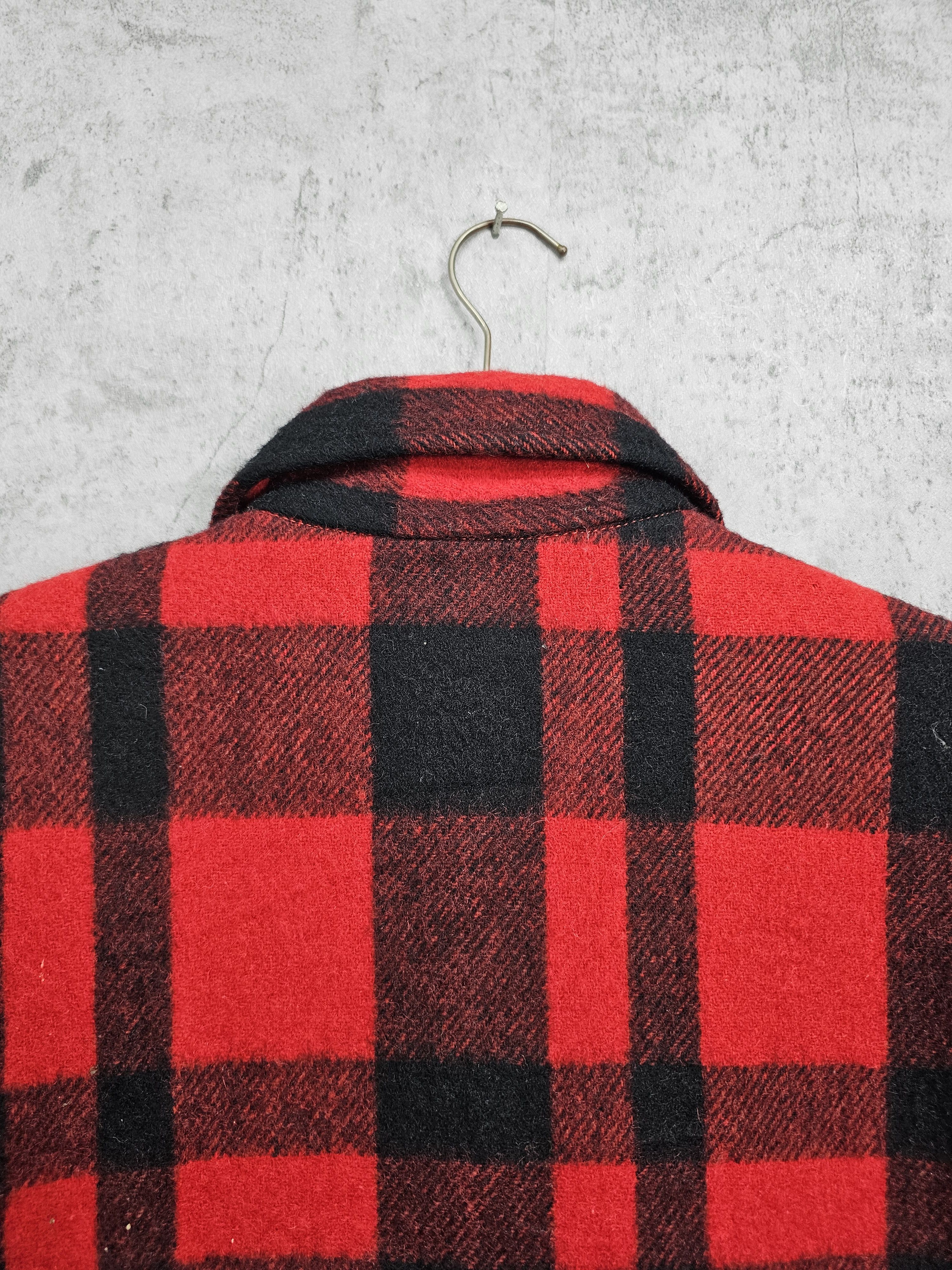 Vintage Vintage WRANGLER Multi Pockets Checked Wool Jacket J0031 Size US M / EU 48-50 / 2 - 5 Thumbnail