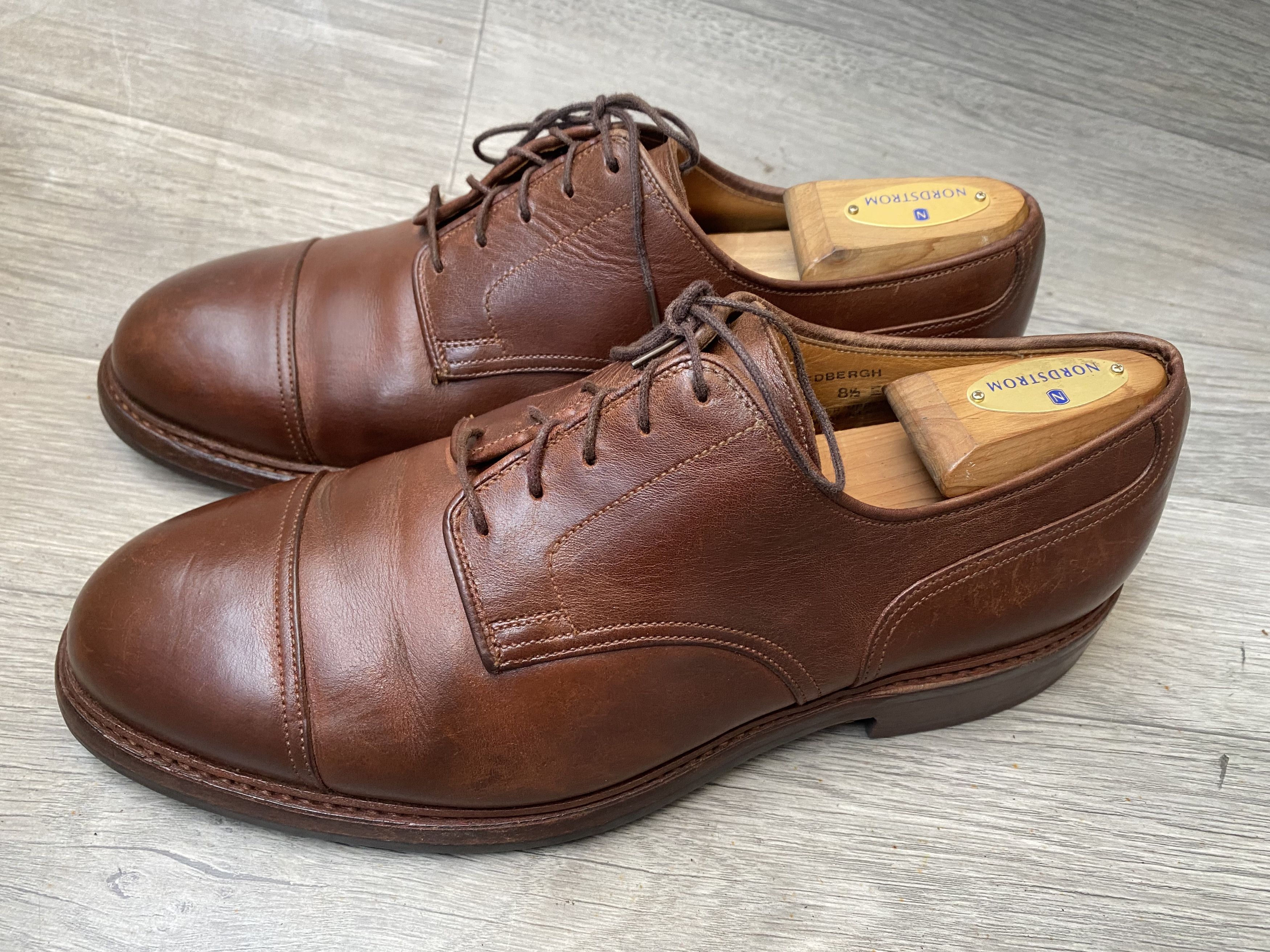 Crockett & Jones Crockett and jones cap toe leather oxford sz uk 8.5 Size US 9.5 / EU 42-43 - 4 Thumbnail