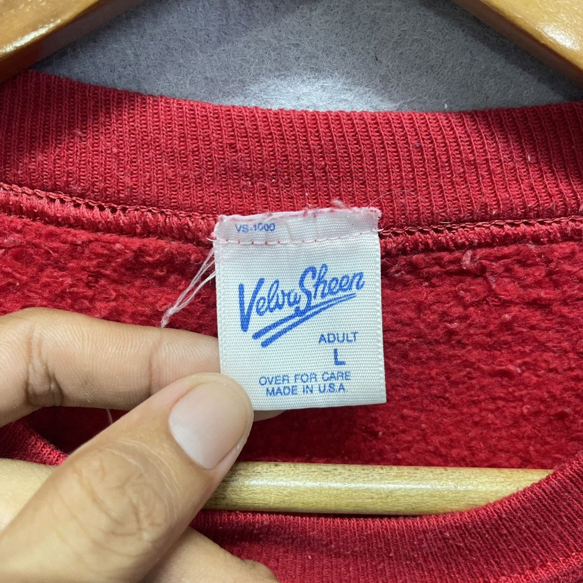 Disney Vintage Mickey Mouse “California” Red Sweatshirt Velva Sheen Size US L / EU 52-54 / 3 - 8 Thumbnail