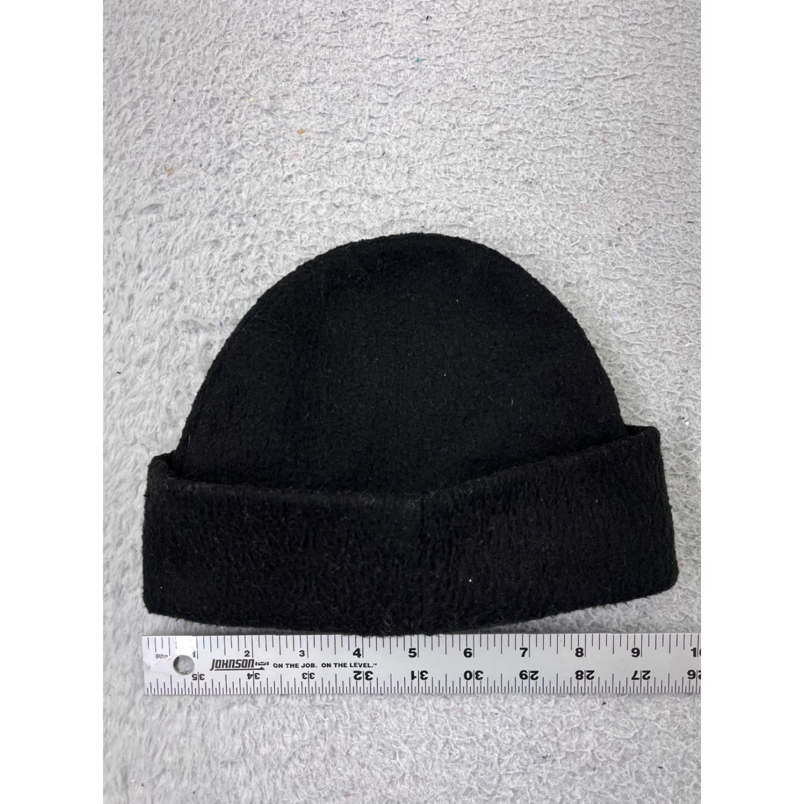 Vintage Love Beanie Toque Black Adult One Size Beanie Winter Knit Polyester Fleece Warm Ski Unbranded Unisex Mens Womens Size ONE SIZE - 3 Thumbnail