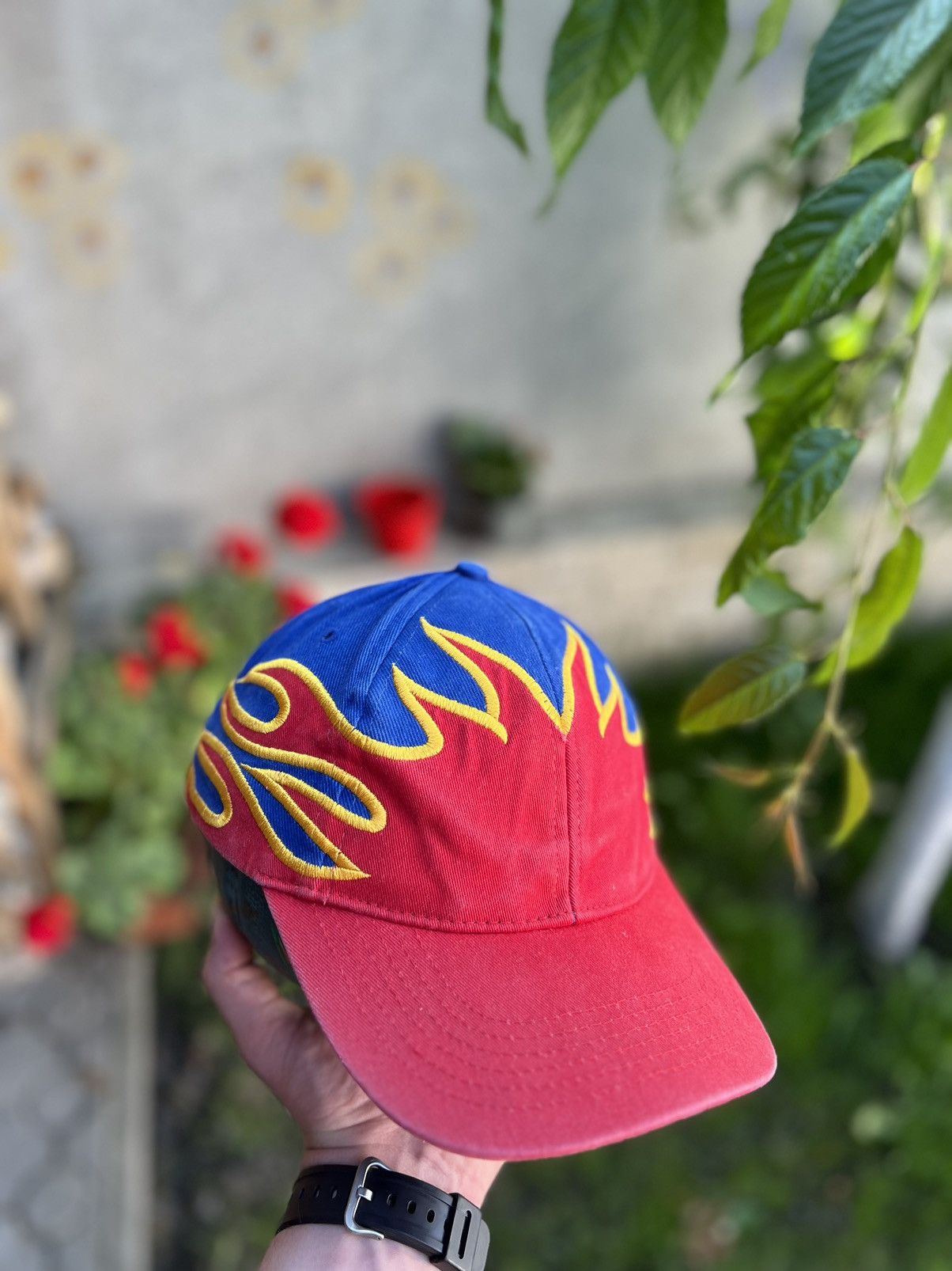 Designer × Vintage Vintage Designer Fire Cap Hat Size ONE SIZE - 1 Thumbnail