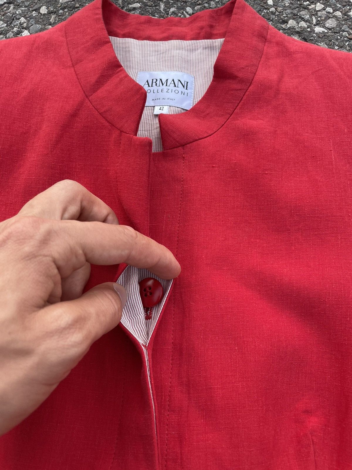 Armani Collezioni Armani Collezioni Jacket Coat Red Size M / US 6-8 / IT 42-44 - 4 Thumbnail
