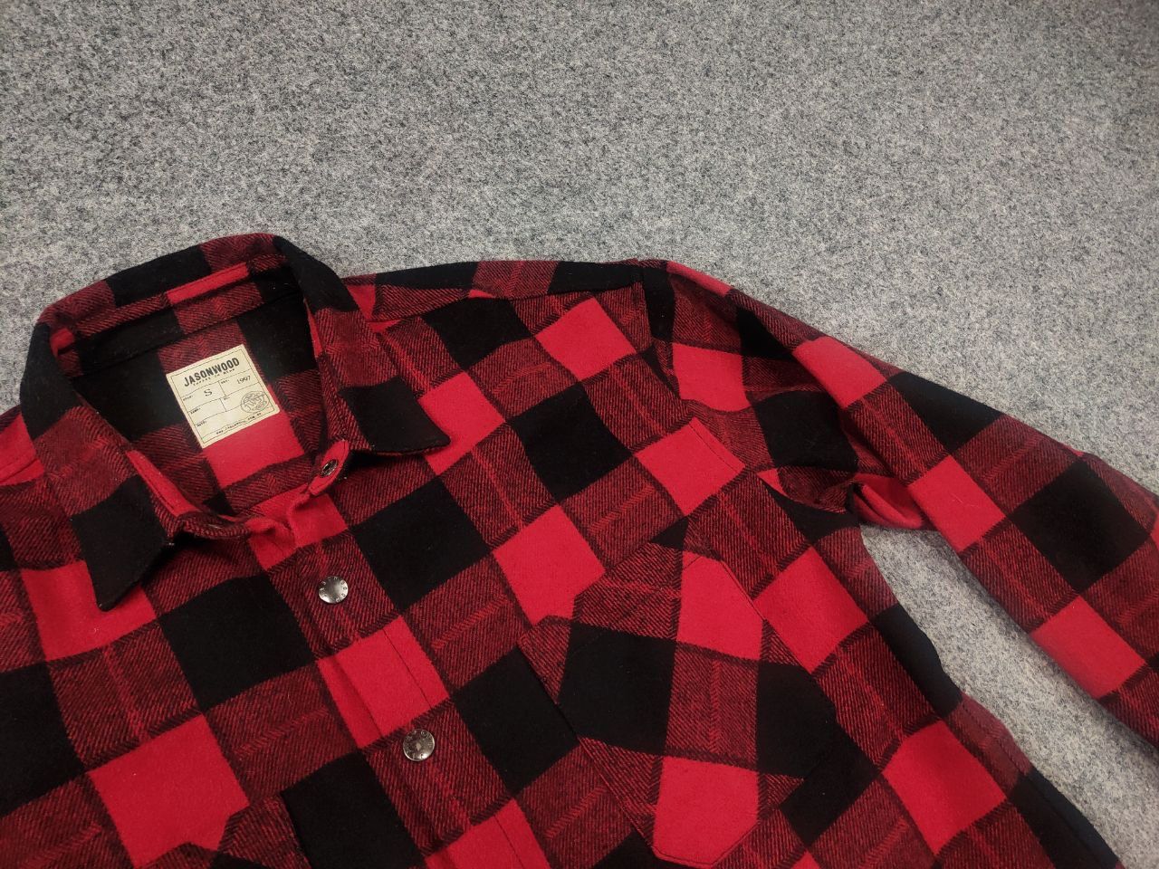 Japanese Brand Jasonwood Vintage Japan Brand Wool Long sleeve Flannel Shirt Size US S / EU 44-46 / 1 - 6 Thumbnail