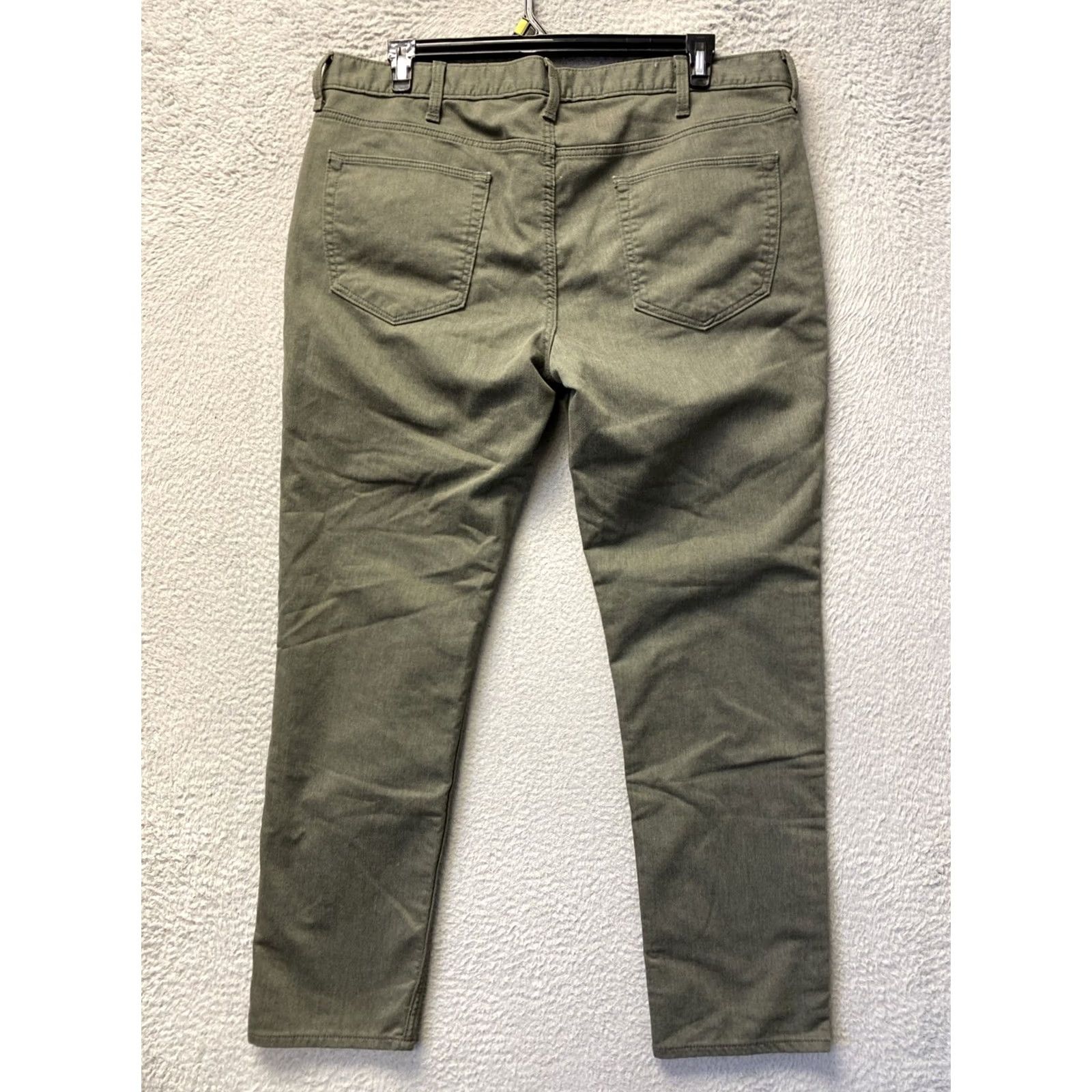 Banana Republic Banana Republic Traveler Pants Mens 40x32 Green Slim Straight 5-Pocket Casual Pants Size US 40 / EU 56 - 6 Thumbnail