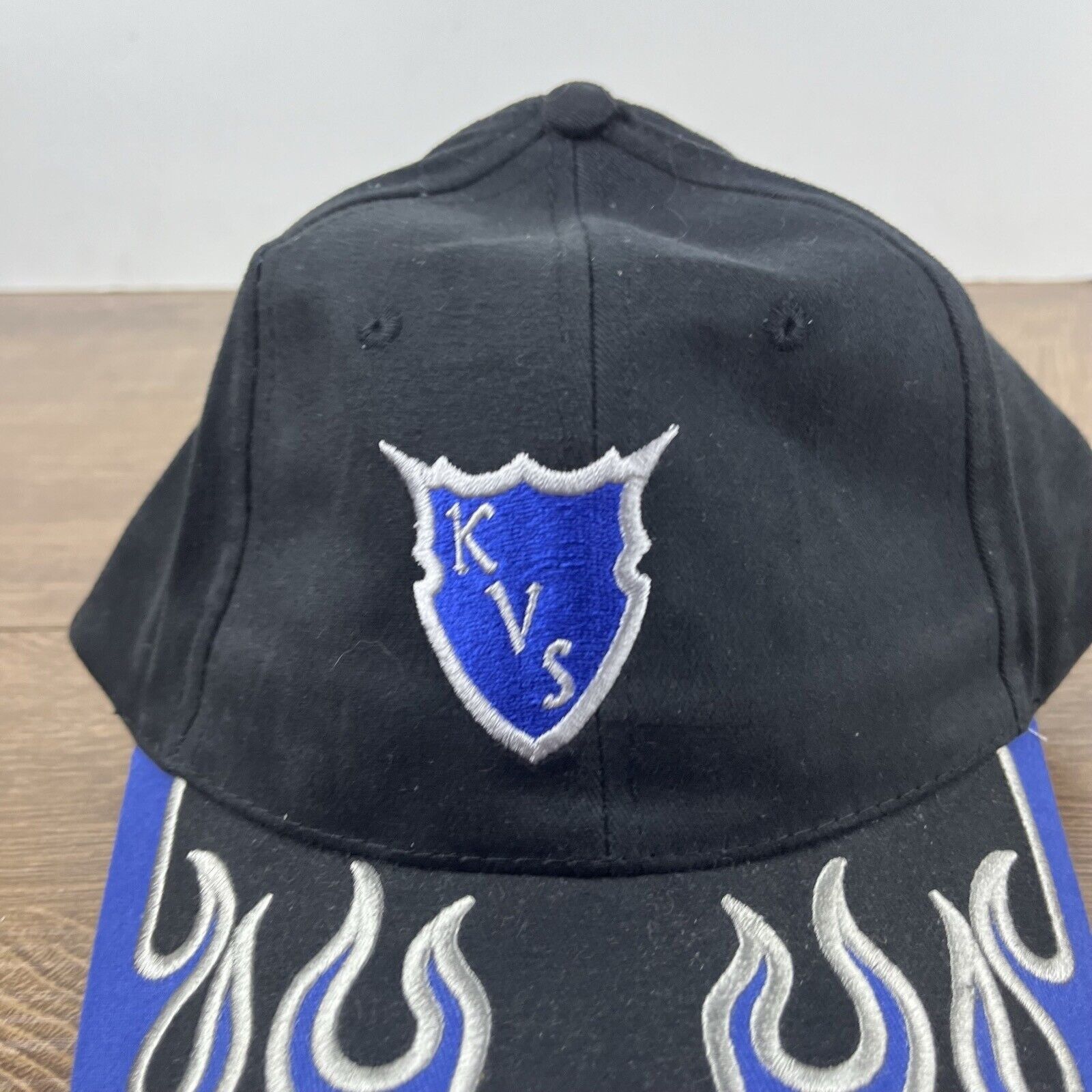 Other KVS Devils Hat Black Cap Blue Devils Hat Adjustable Hat Blac Size ONE SIZE - 6 Thumbnail