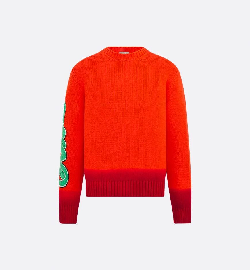 Dior × Kaws o1w1db10125 Sweater in Orange Size US L / EU 52-54 / 3 - 1 Thumbnail