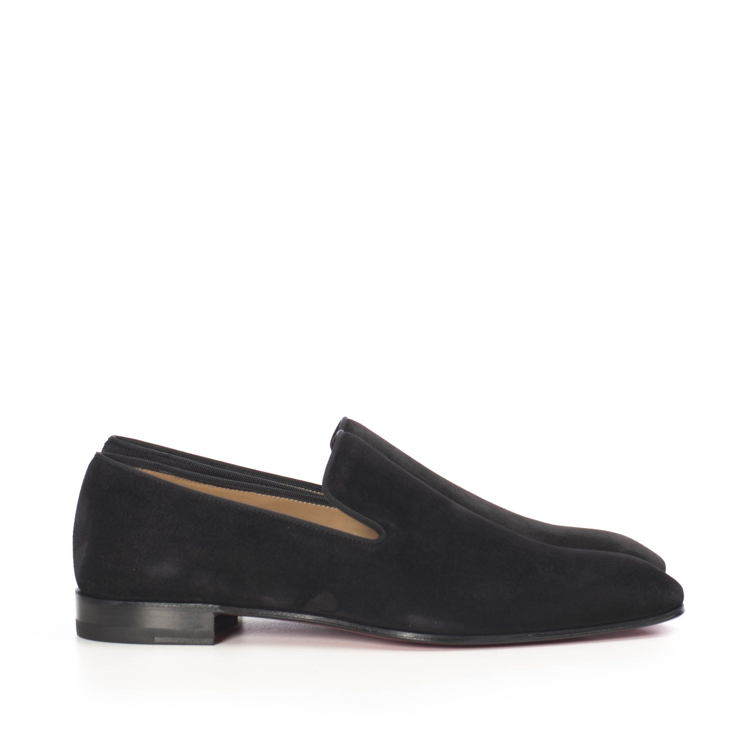 Christian Louboutin Black Suede Dandelion Loafers Size US 10 / EU 43 - 8 Thumbnail