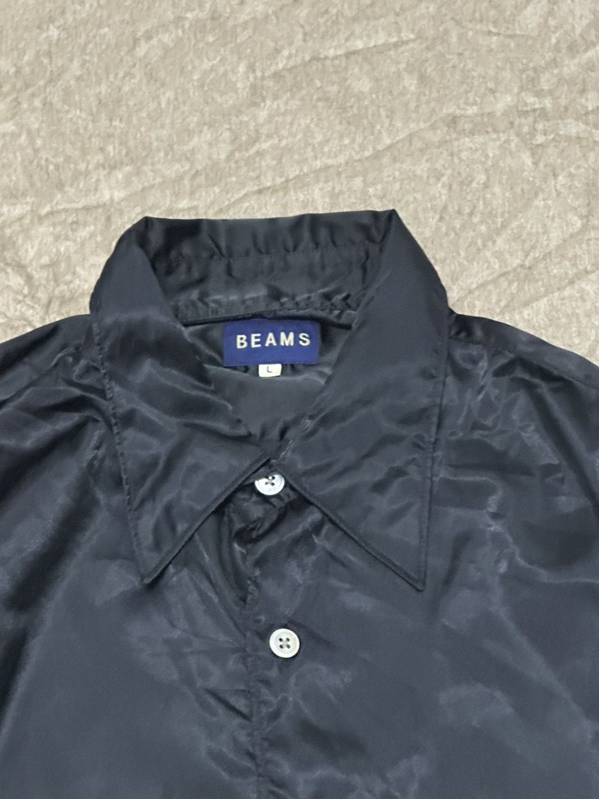 Beams Plus 1990 - Beams Japan 100% Nylon Pocket Button Up Shirt Size US L / EU 52-54 / 3 - 5 Thumbnail