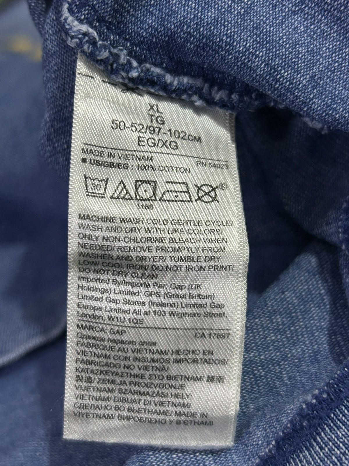 Gap Rare🔥 Gap Denim USA S.F Cal Size US XL / EU 56 / 4 - 5 Thumbnail