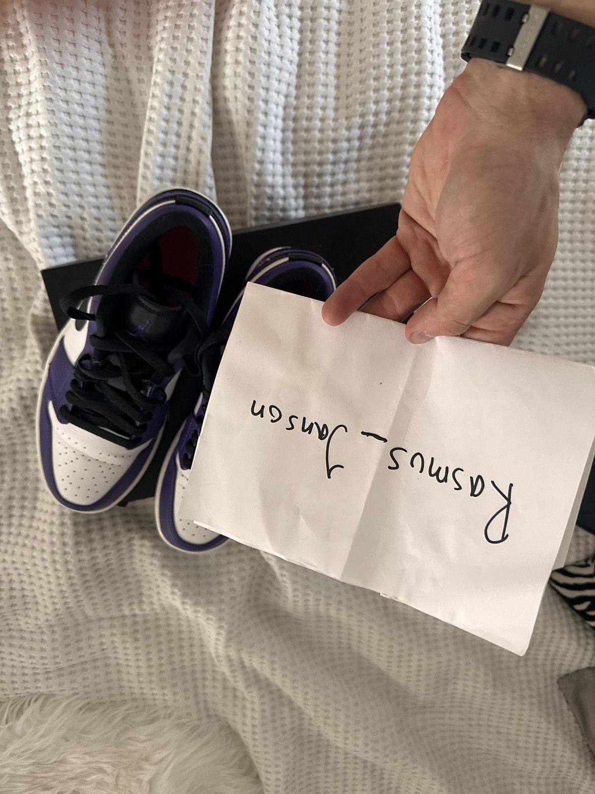 Jordan Brand × Nike Jordan 1 Low Court Purple Size US 8.5 / EU 41-42 - 10 Thumbnail