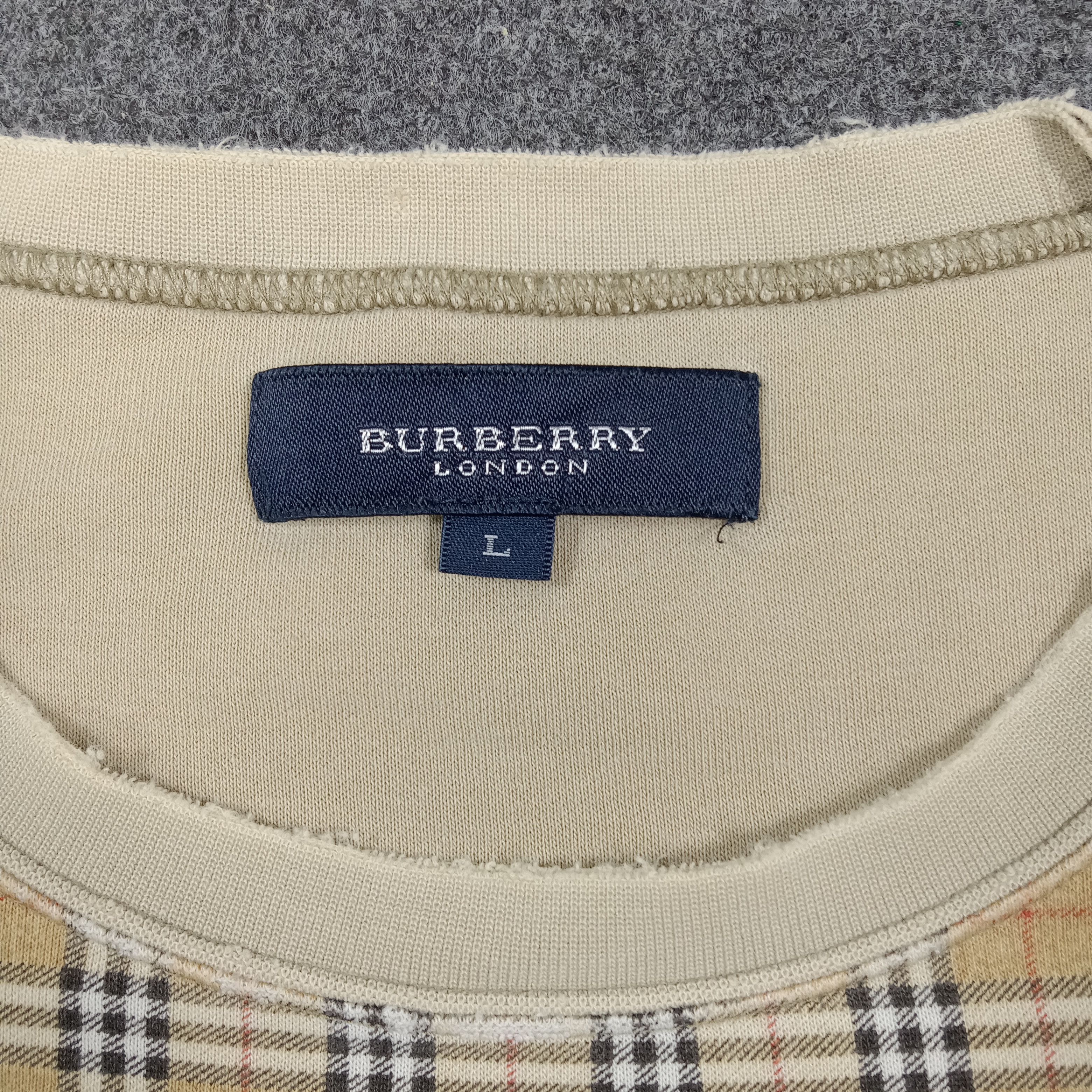Burberry Burberry Nova Check Pocket Sweatshirt C274N11 Size US L / EU 52-54 / 3 - 3 Thumbnail