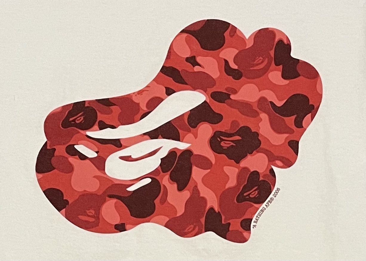 Bape Bape red camo tee shirt Size US S / EU 44-46 / 1 - 6 Thumbnail