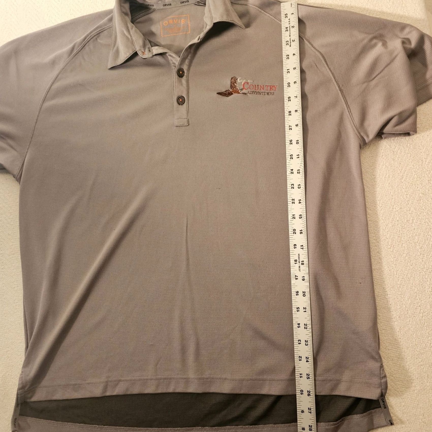 Orvis Orvis Polo Shirt Mens XL Gray Short Sleeve Lightweight Country Adventure Size US XL / EU 56 / 4 - 3 Thumbnail