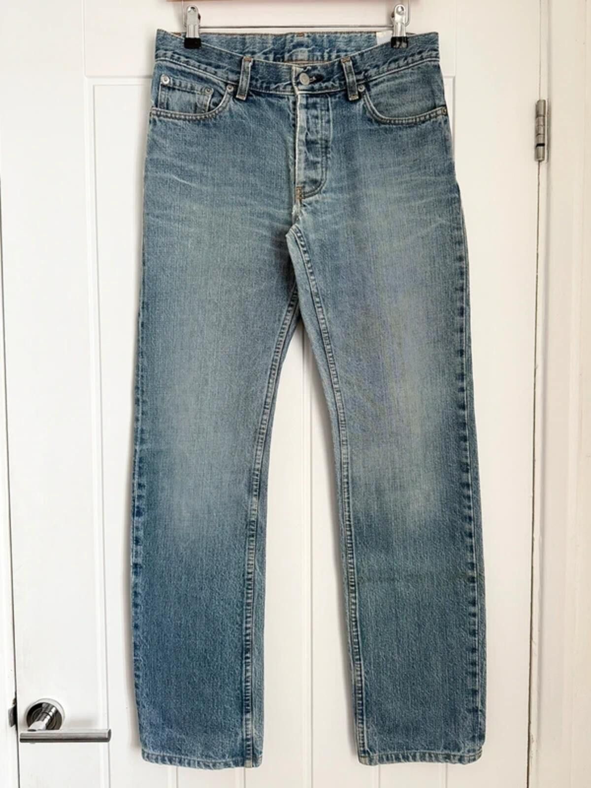 Helmut Lang Helmut Lang 1998 Vintage Blue Faded Denim Jeans Size: 30 Size US 30 / EU 46 - 1 Thumbnail