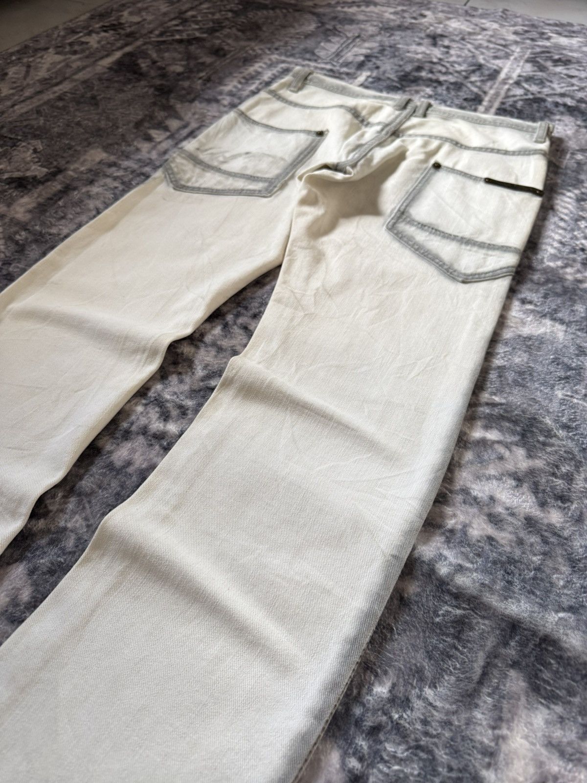 Tete Homme Tete Homme Japan Trompe l'oeil Contrast Stitch Jeans Size US 29 - 16 Thumbnail