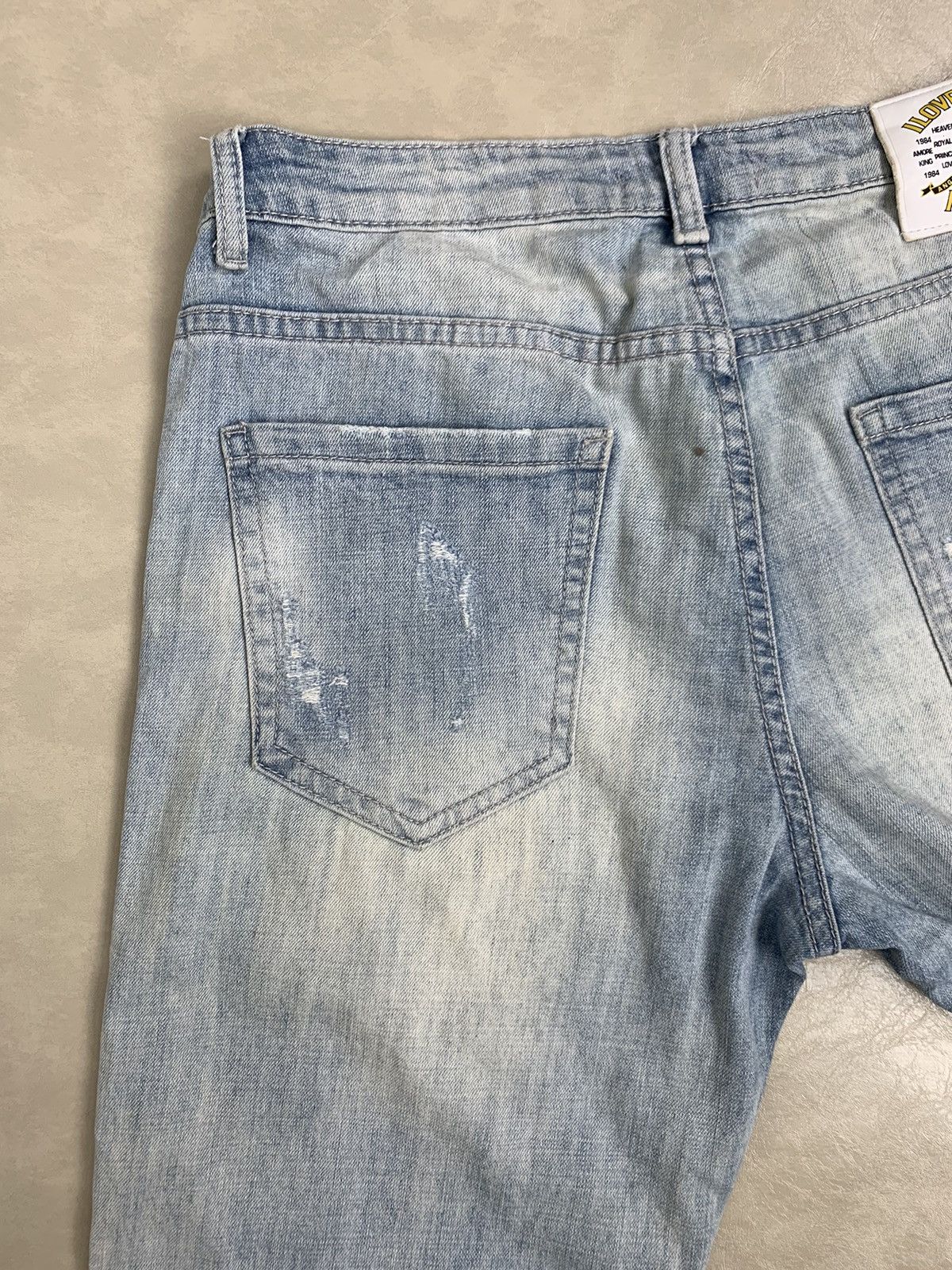 Japanese Brand Light Blue KQ Jeans Streetwear Size US 32 / EU 48 - 8 Thumbnail
