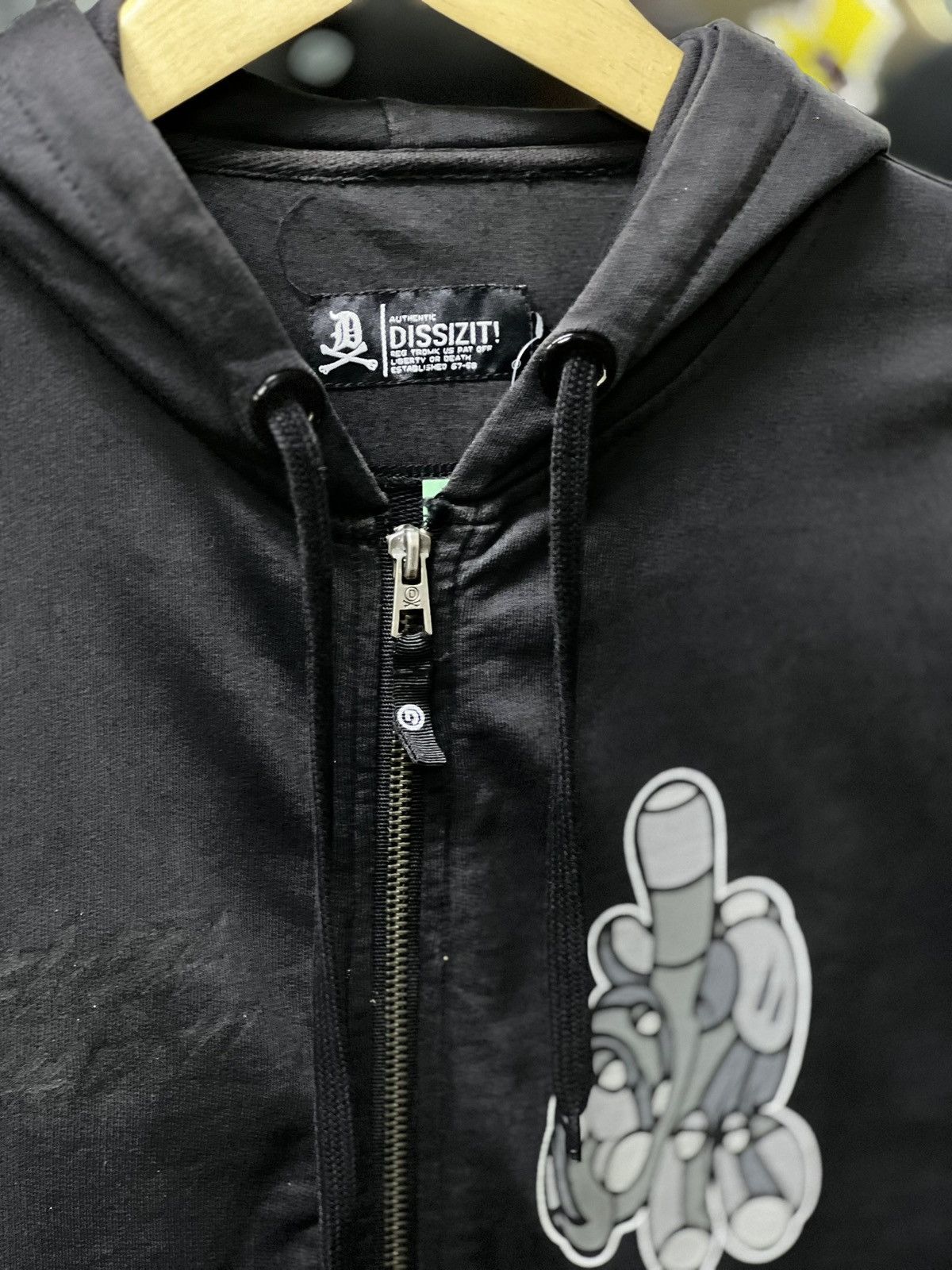 Dissizit DISSIZIT X DAVID FLORES ZIP HOODIE Size US S / EU 44-46 / 1 - 2 Thumbnail